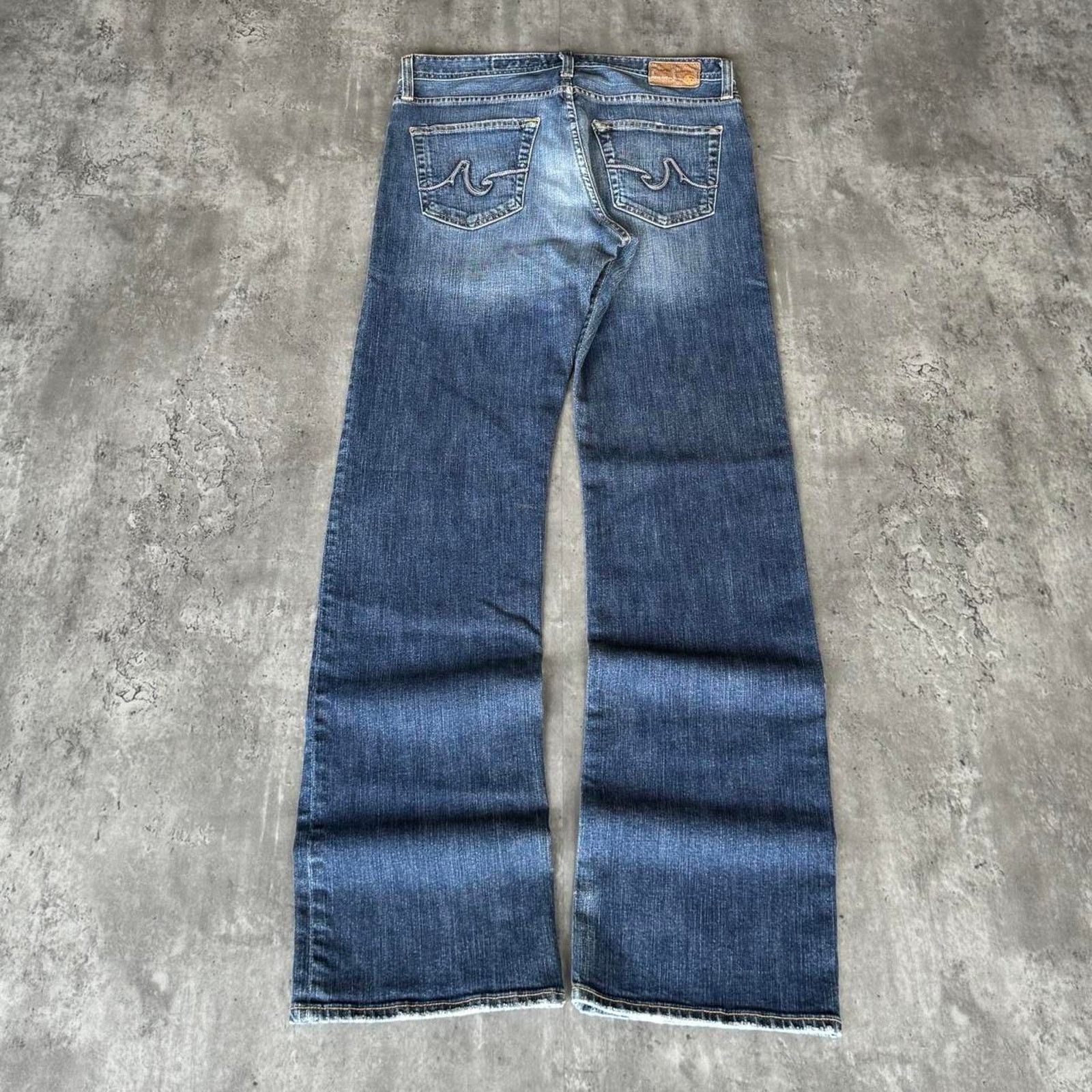 AG Adriano Goldschmied × Vintage Vintage Y2K Adriano Goldschmied Embroidered USA Made Jeans Size US 31 - 1 Thumbnail