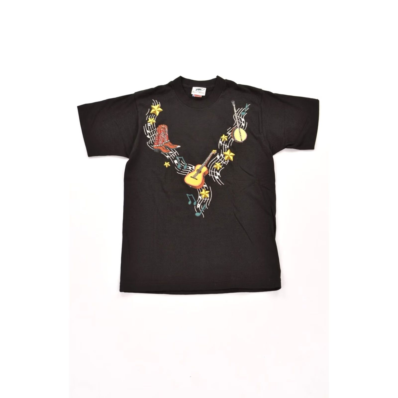 Fruit Of The Loom Fruit of the Loom Buffalo Vintage Cowboy Western T-Shirt Tee Made in USA Size M Black Mens Short Sleeve Cotton USA 90s Cowboy Western T-Shirt Tee Size US M / EU 48-50 / 2 - 7 Thumbnail