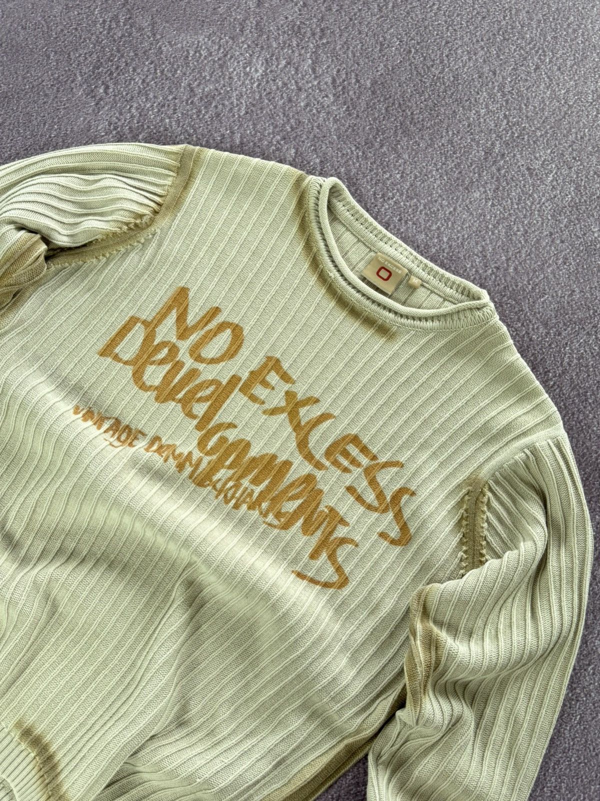 Japanese Brand Y2K Japan Vibe Ribbed Knit Streetwear Sweater Size US M / EU 48-50 / 2 - 6 Thumbnail