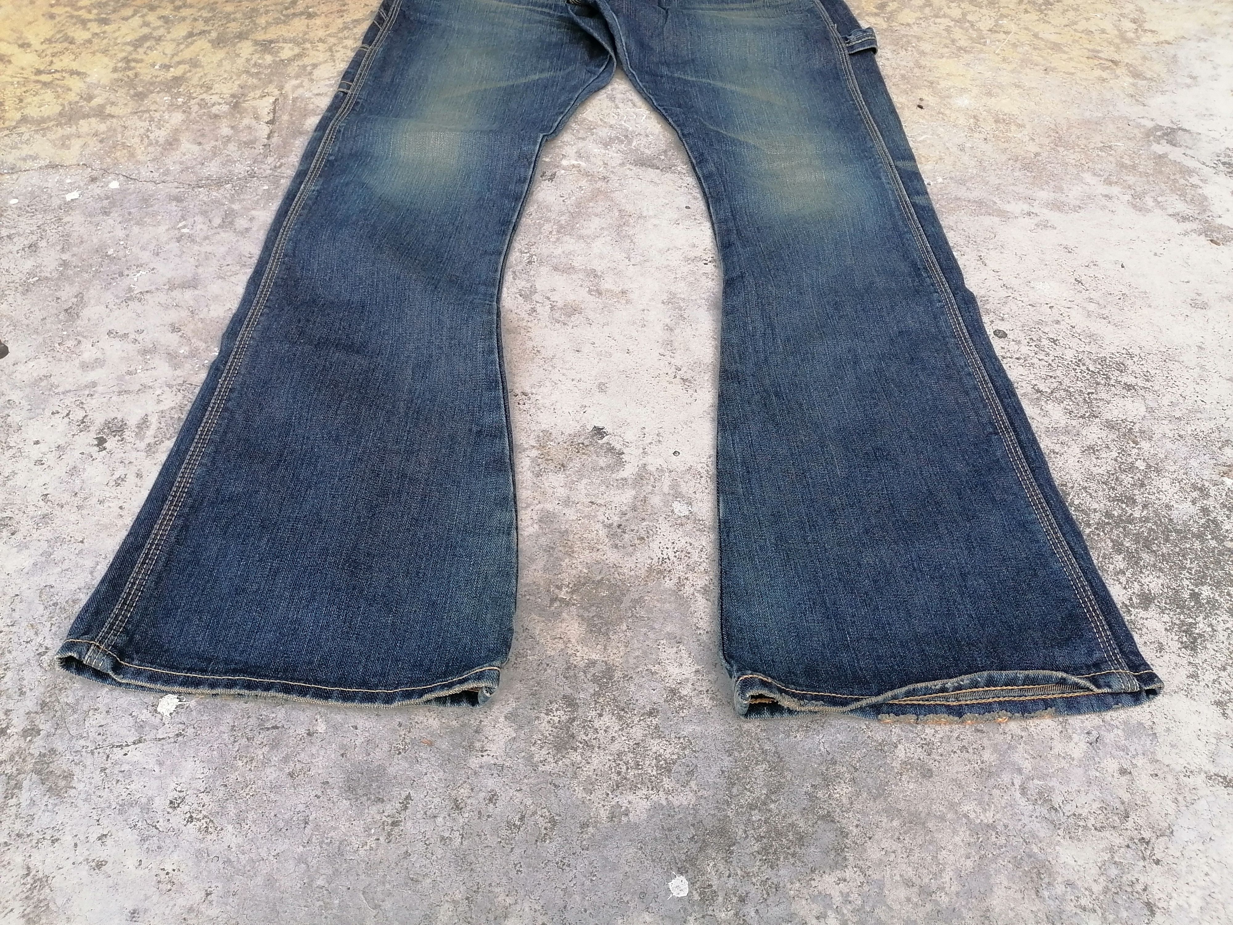 Vintage Flare Jeans Lee John's Claw Mark Carpenter Denim Pants Size US 32 / EU 48 - 2 Thumbnail