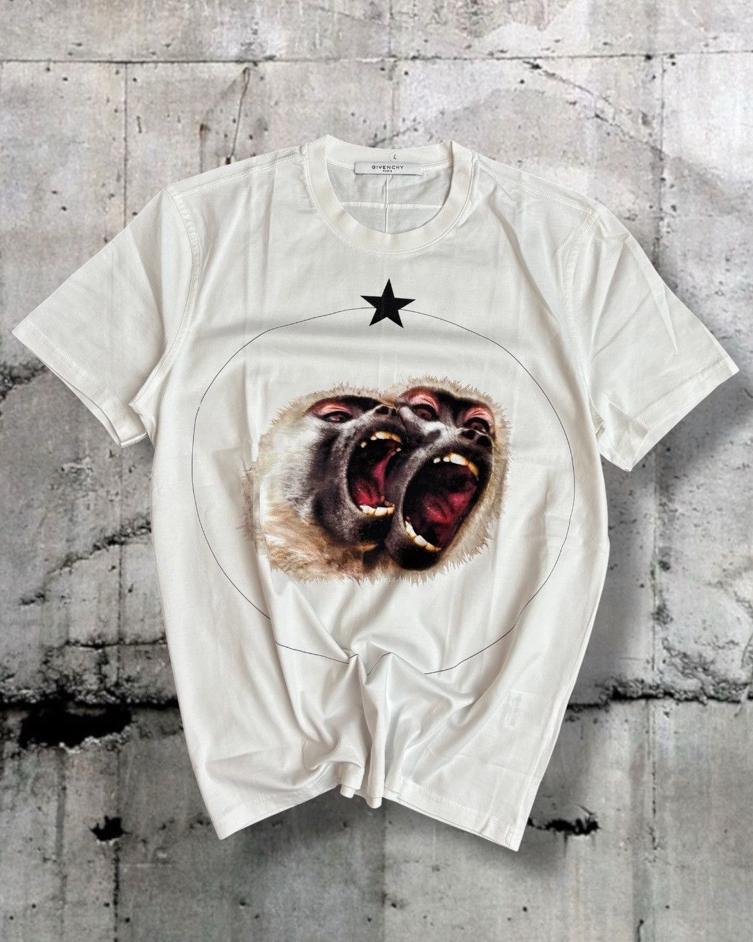 Givenchy Givenchy Double Headed Monkey Short Sleeve T-Shirt 2506