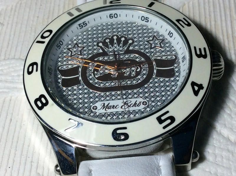 Marc Ecko Marc Ecko - Men's Watch white leather strap watch Size ONE SIZE - 10 Thumbnail