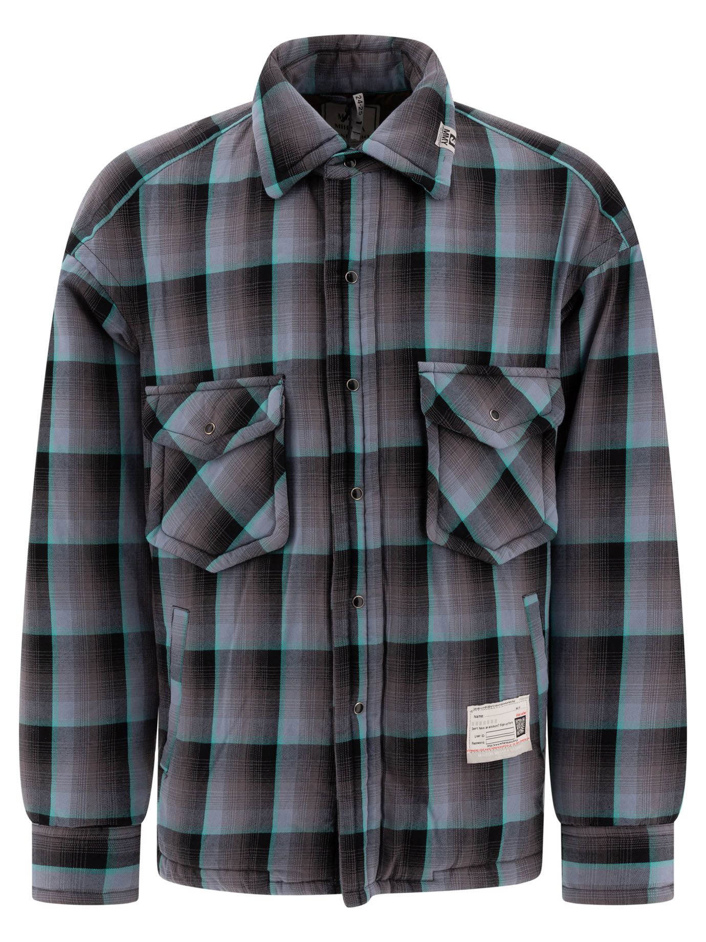 Maison Mihara Yasuhiro Padded Check Overshirt tag size 46 Men - USA Duties Paid