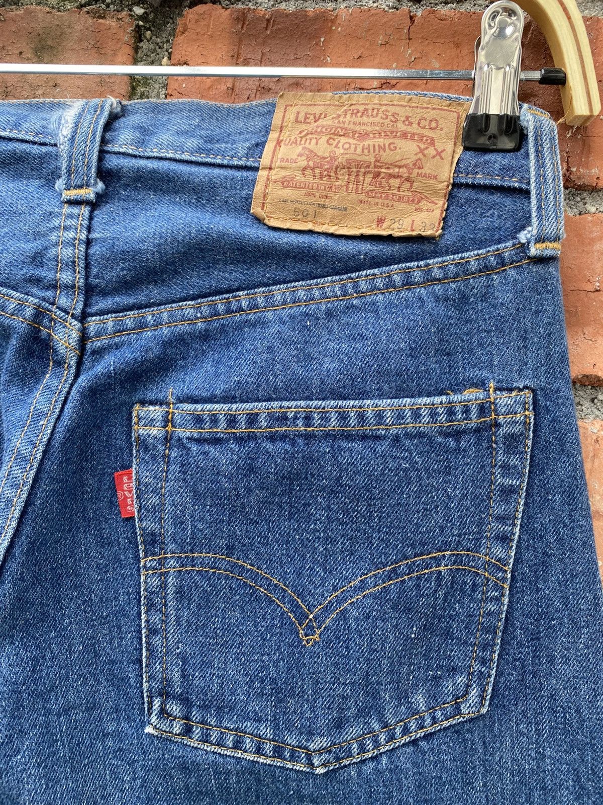 Levi's × Levi's Vintage Clothing × Vintage W29x28 Vintage levi's 501 redline made in USA #6 Size US 29 - 5 Thumbnail