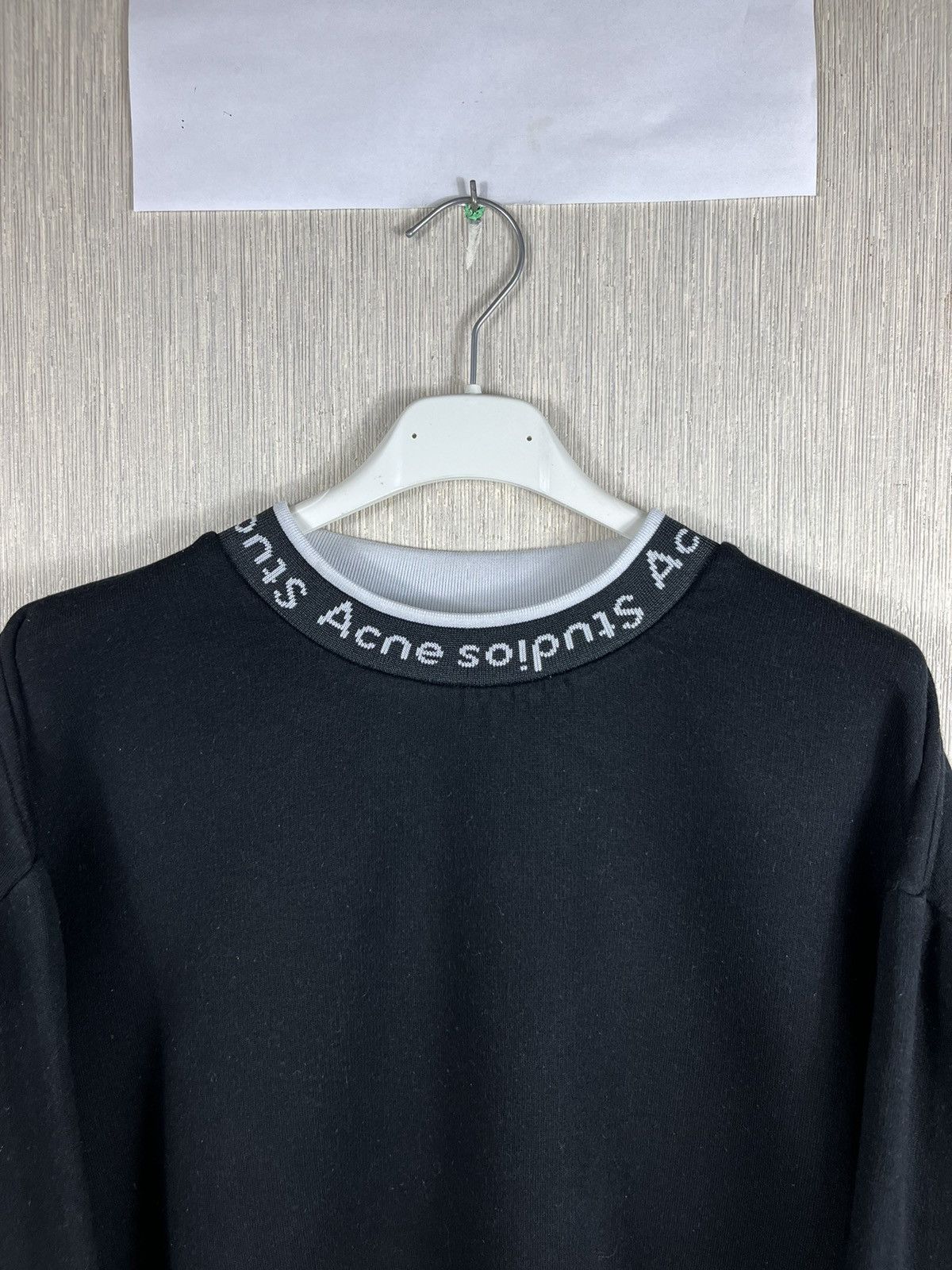 Acne Studios Acne Studios flogho neck logo oversized sweatshirt crewneck Size US XXS / EU 40 - 3 Thumbnail