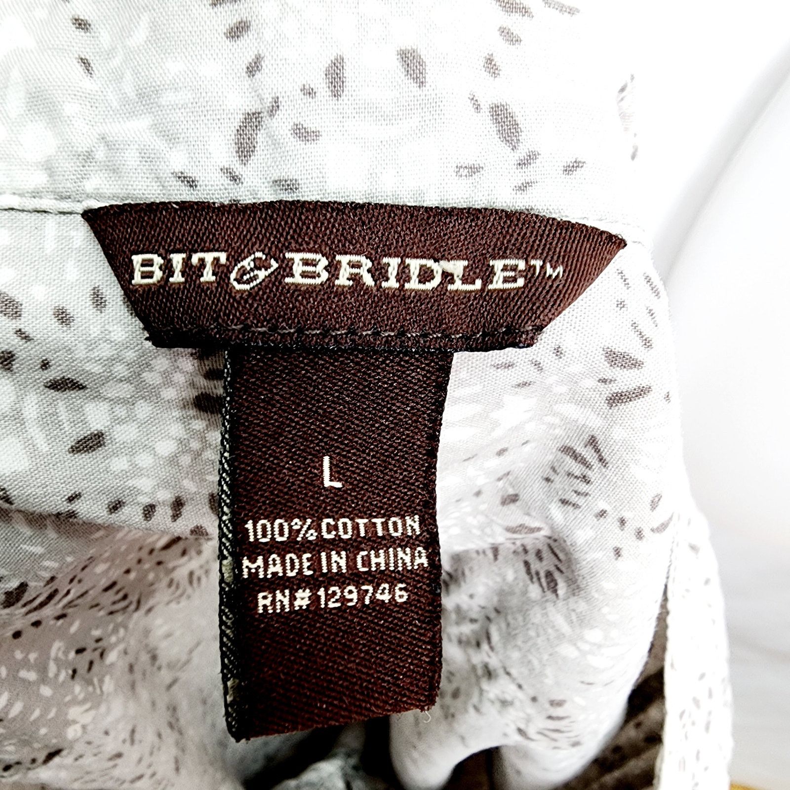 Other Bit & Brindle V Neck Cotton Pleated Front Shirt Size L / US 10 / IT 46 - 3 Thumbnail