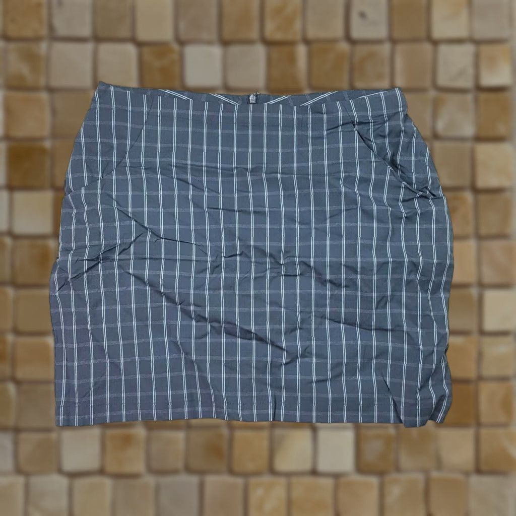 Vintage Alexa Sterling Skirt Womens Midi Mini Short Pencil Plaid Blue Golf Tennis Size M Size 32" / US 10 / IT 46 - 1 Thumbnail