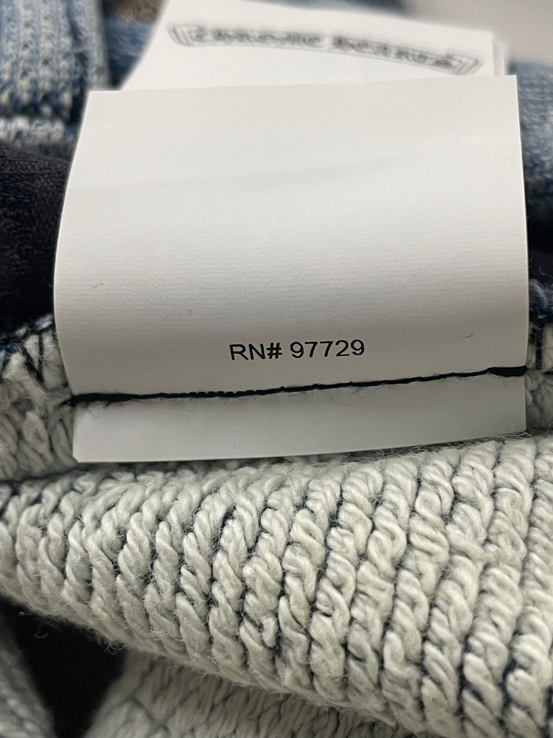 Chrome Hearts Chrome Hearts Heavy Knit Light Wash Denim Sweat Pants Size US 36 / EU 52 - 12 Thumbnail