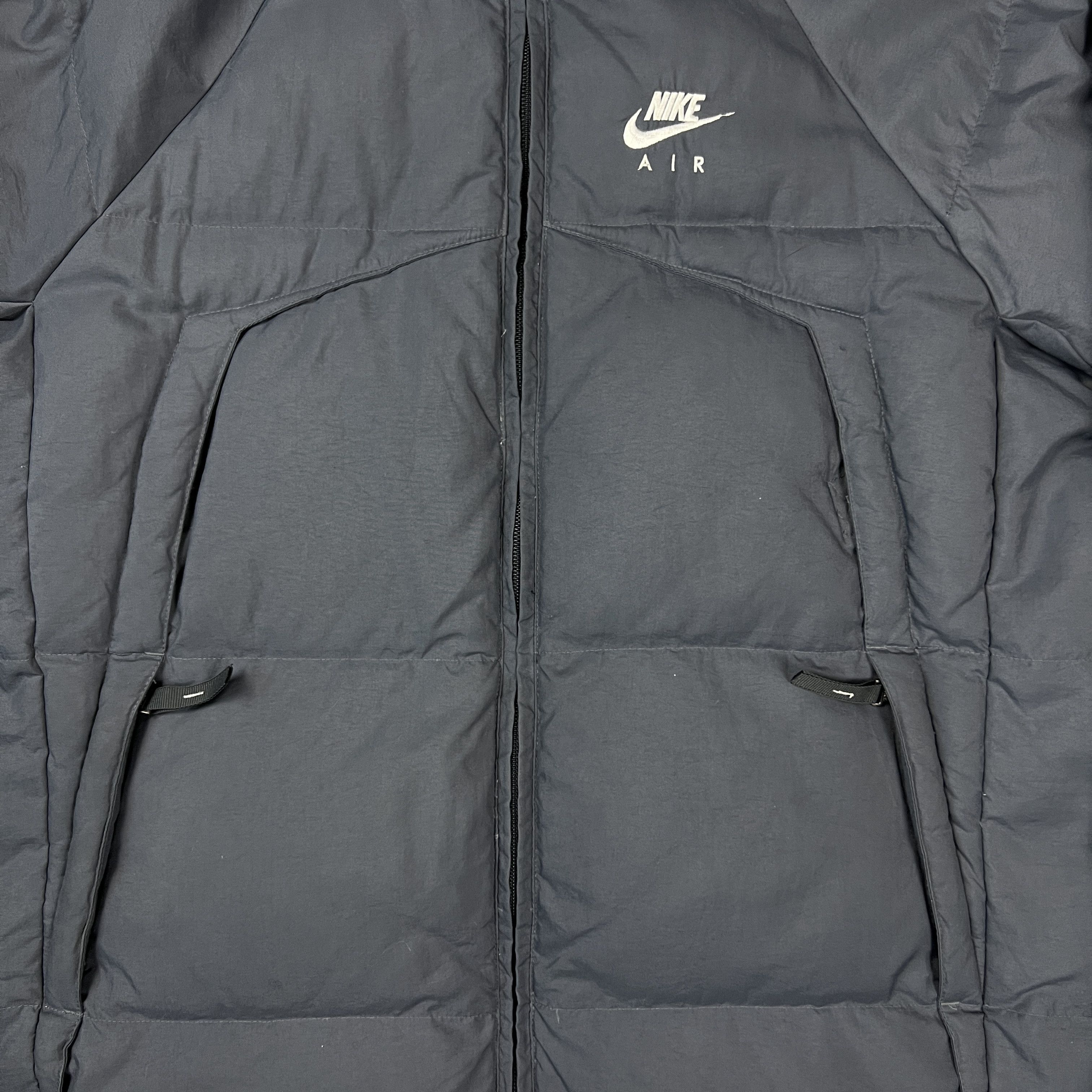 Nike Nike Air Jacket Large Spell Out Swoosh Full Zip Puffer Coat Size US L / EU 52-54 / 3 - 3 Thumbnail