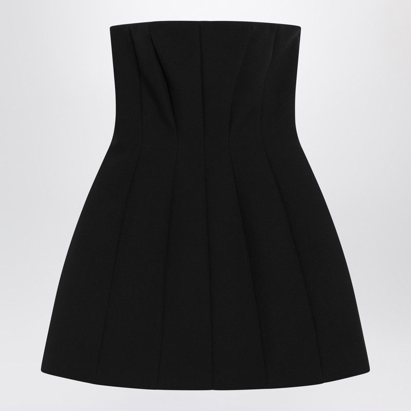 Max Mara Max Mara Pianoforte Black Bustier Dress In Sablé Size M / US 6-8 / IT 42-44 - 1 Thumbnail