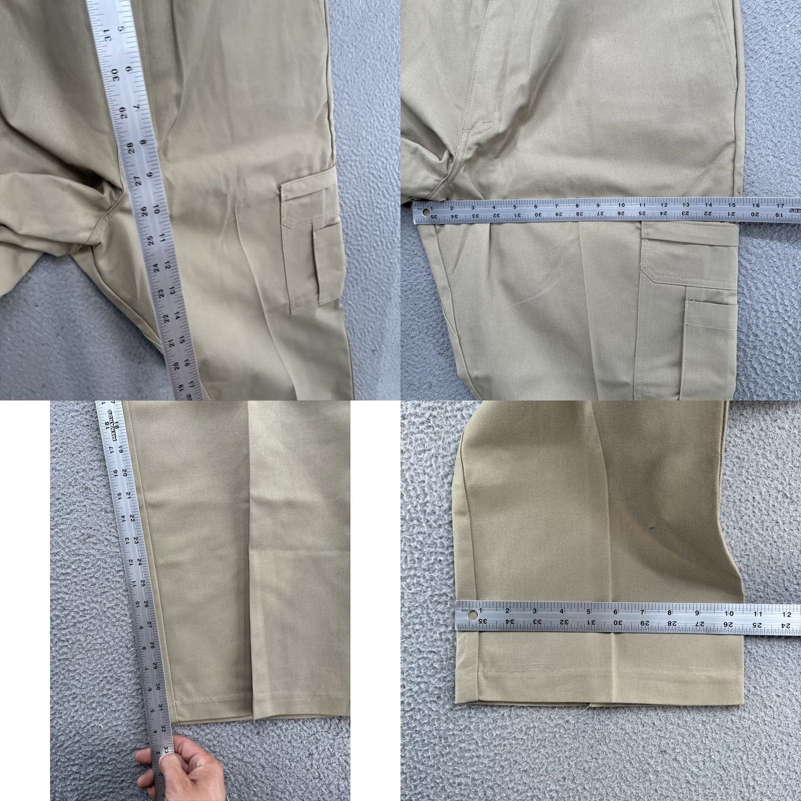 Dickies Dickies Mens Cargo Pants Khaki Relaxed Fit Straight Leg 42x32 New w/Tags Beige Cargo Pockets Mens Size US 42 / EU 58 - 8 Thumbnail
