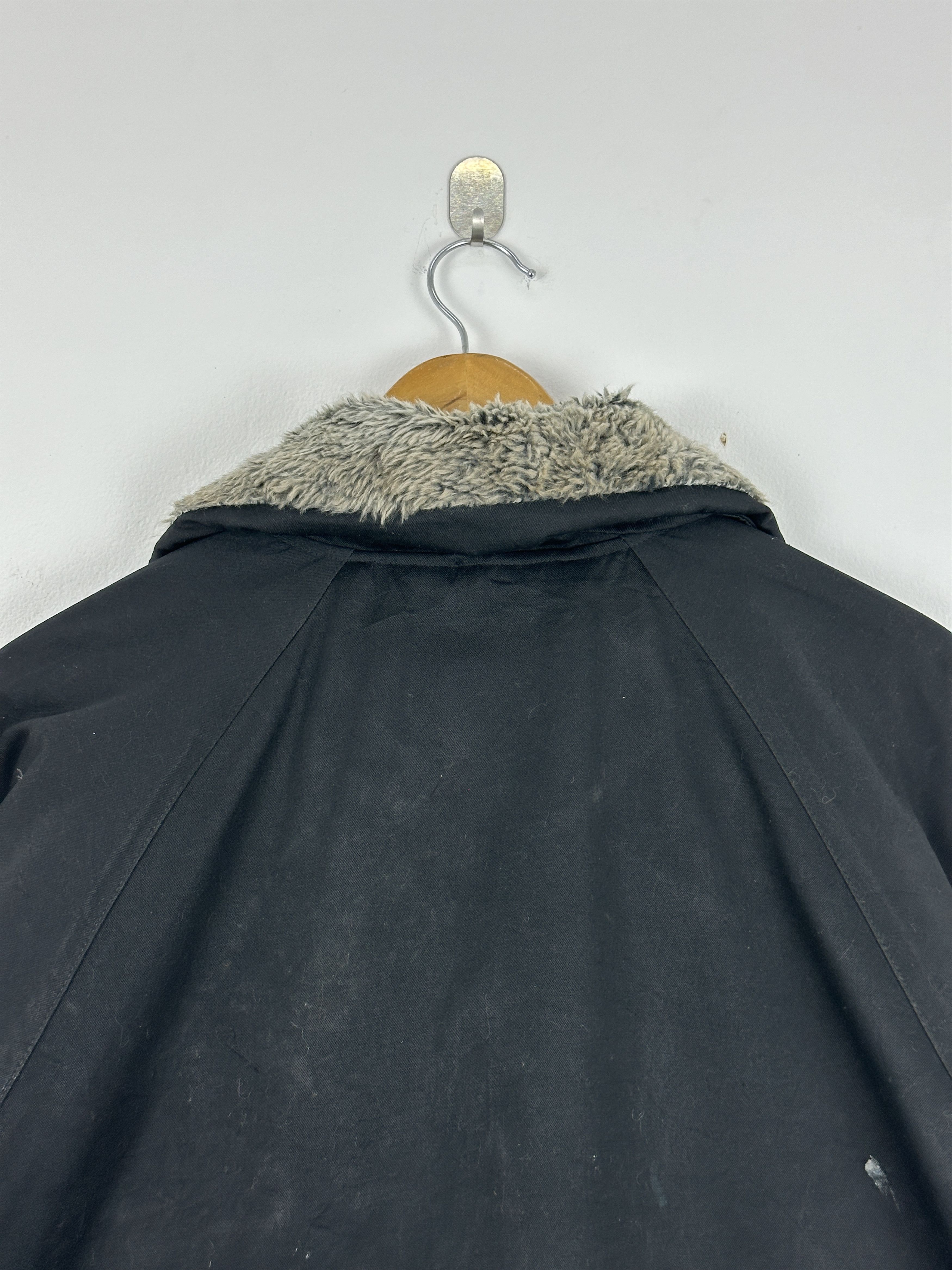 LONE WOLF Vintage Lonely Wolf Zipper Ups Bomber Jacket Black JA0079 Size US XL / EU 56 / 4 - 4 Thumbnail