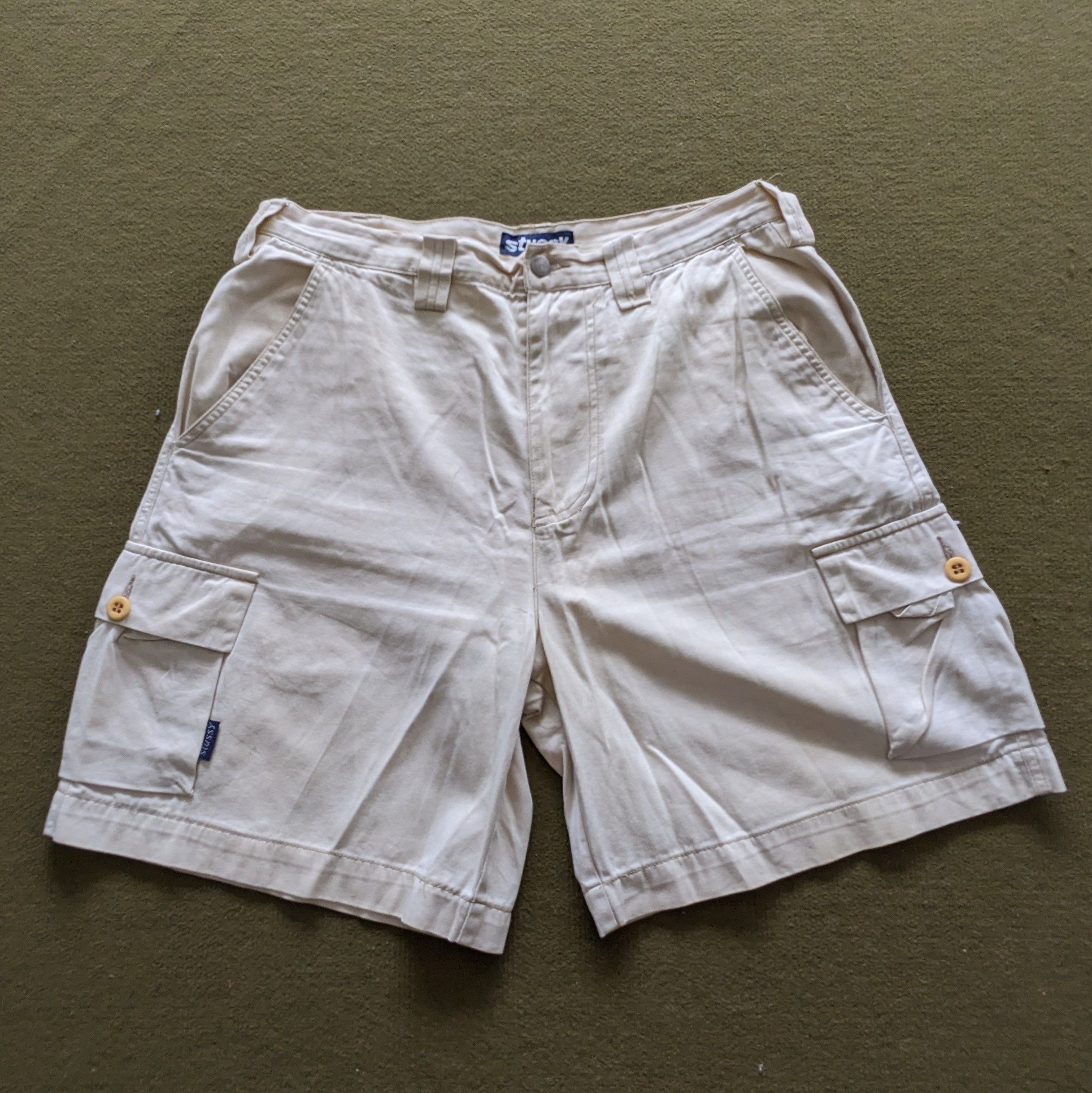 Stussy Vintage STUSSY Outdoor Streetwear Style Custom Short Pants Size US 34 / EU 50 - 3 Thumbnail