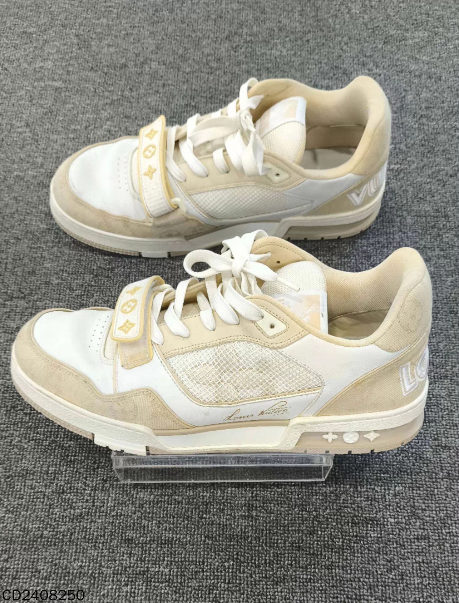 Louis Vuitton LV Trainer Khaki Velcro 95 New 43 Size US 10 / EU 43 - 3 Thumbnail
