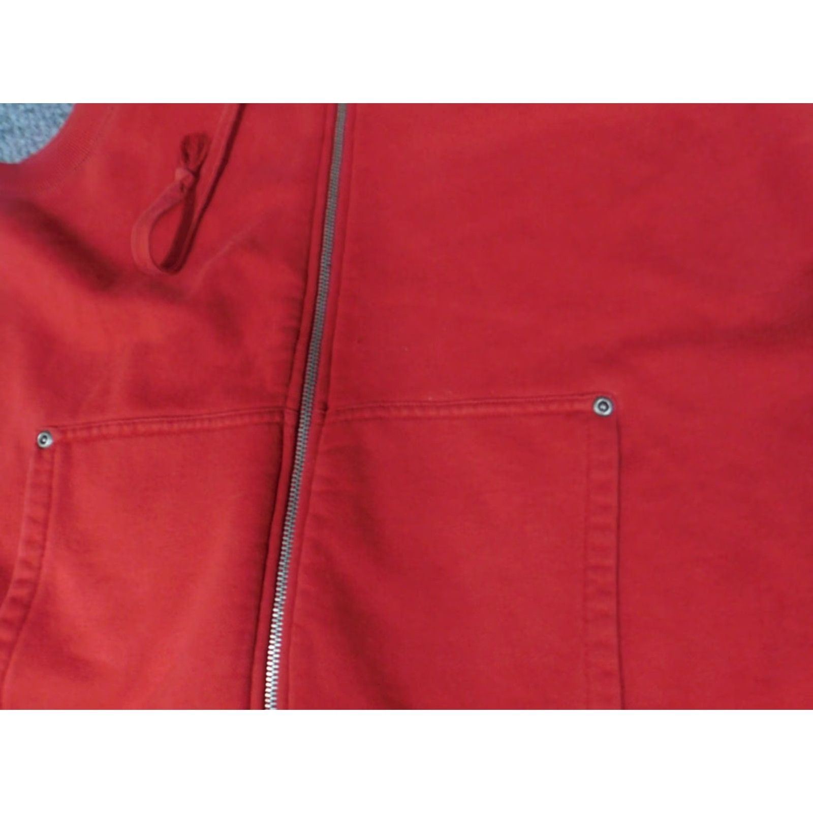 Liz Claiborne Liz Claiborne Womens Sweater Full Zip Raglan Sleeve Red S Knit Cotton Logo Classic Lightweight Shirt Womens Size S / US 4 / IT 40 - 4 Thumbnail