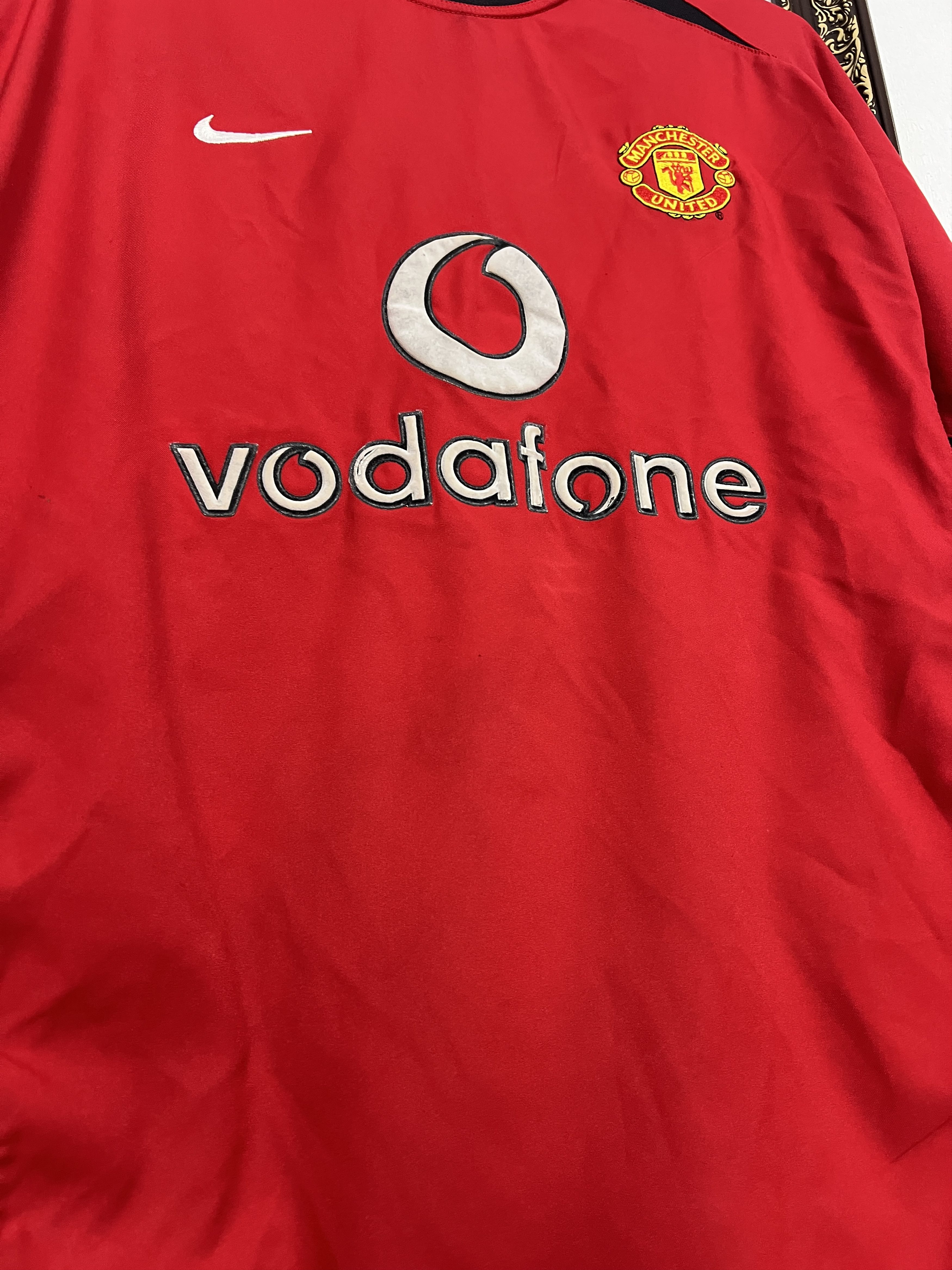 Nike Manchester United football shirt Soccer Long Sleeve Jersey Size US M / EU 48-50 / 2 - 8 Thumbnail
