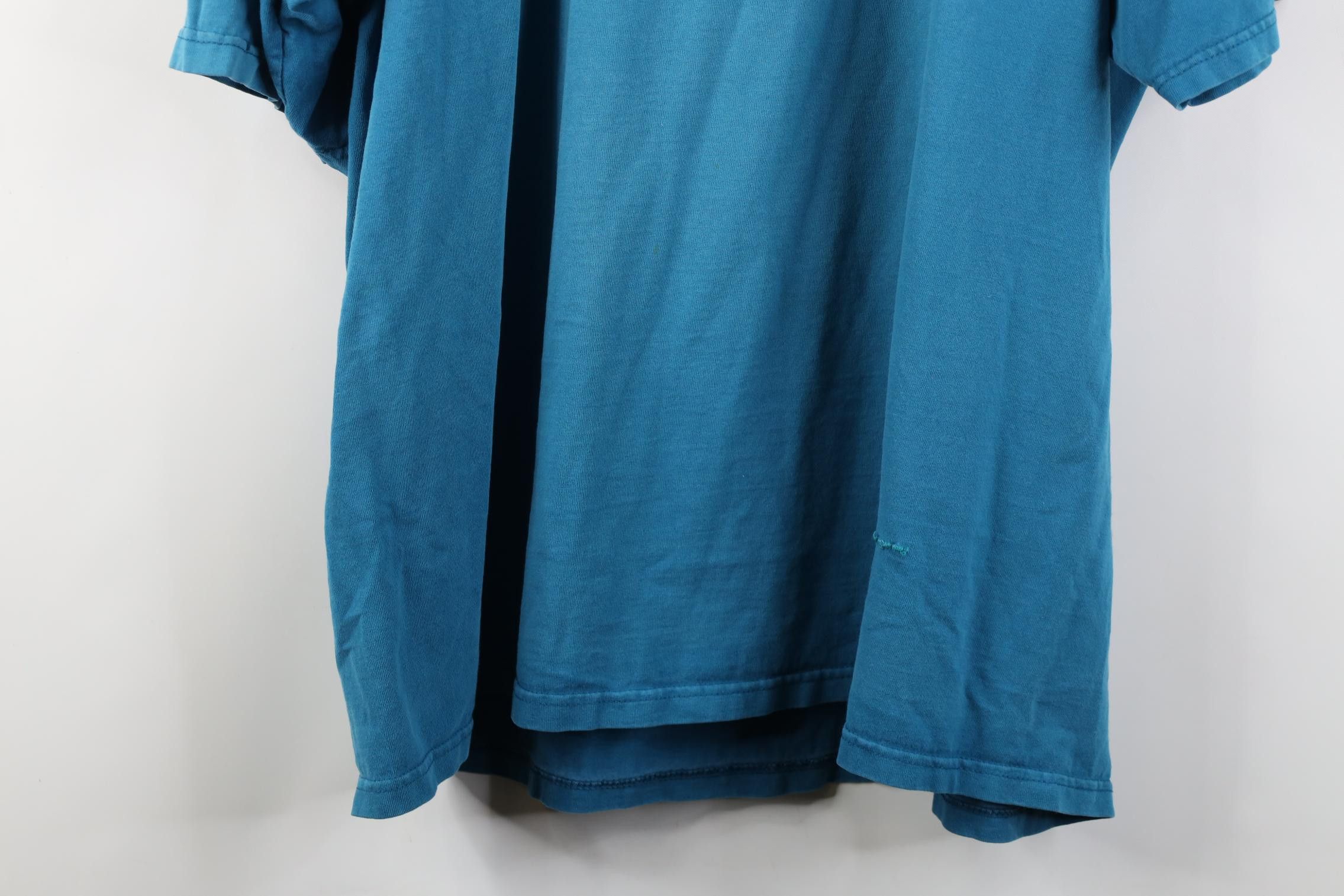 Wilson Vintage 90s Wilson Blank Heavyweight Cotton T-Shirt Blue Size US XXL / EU 58 / 5 - 17 Thumbnail