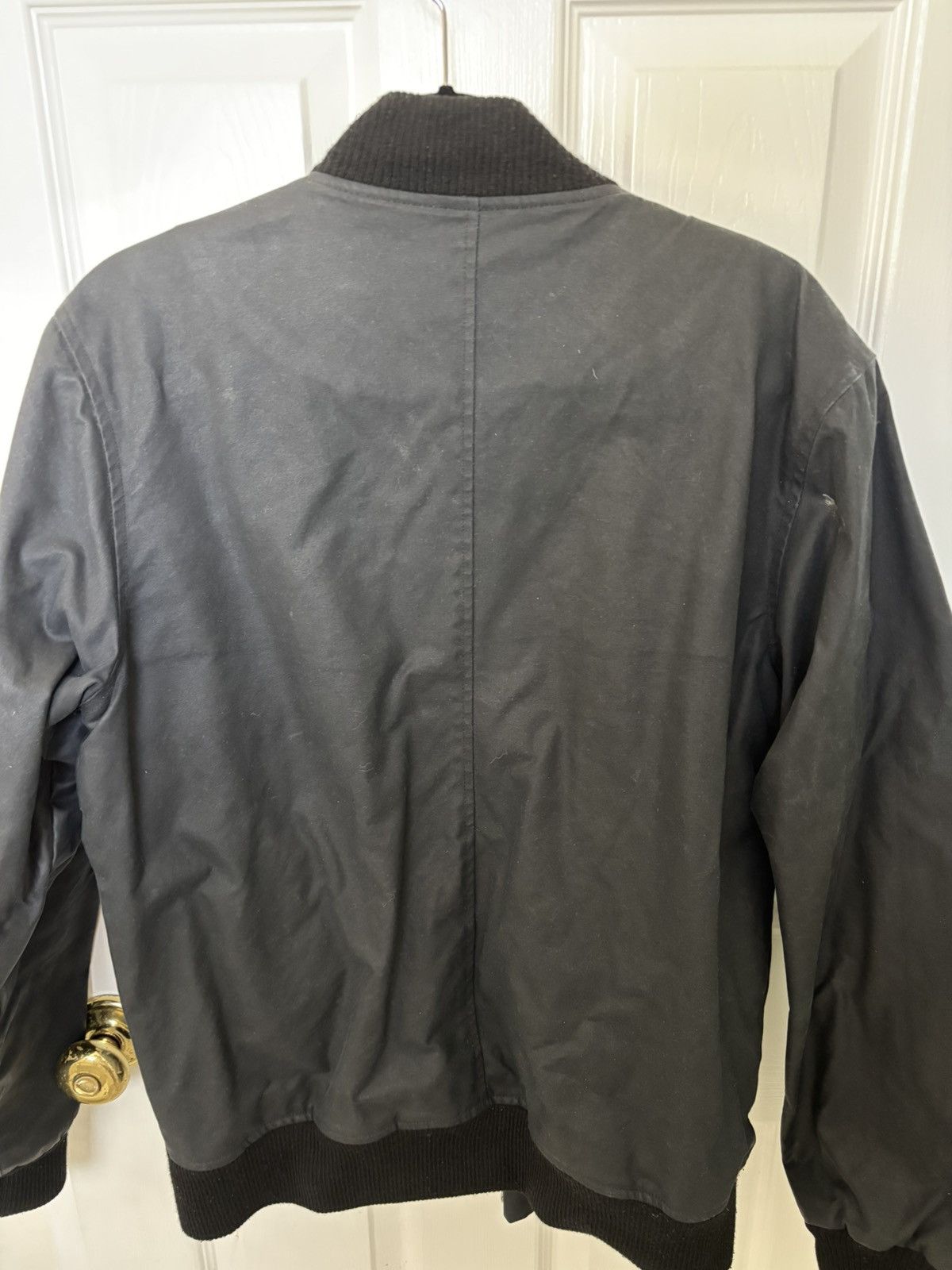 3sixteen 3sixteen Black Waxed Stadium Bomber Jacket Size US L / EU 52-54 / 3 - 4 Thumbnail