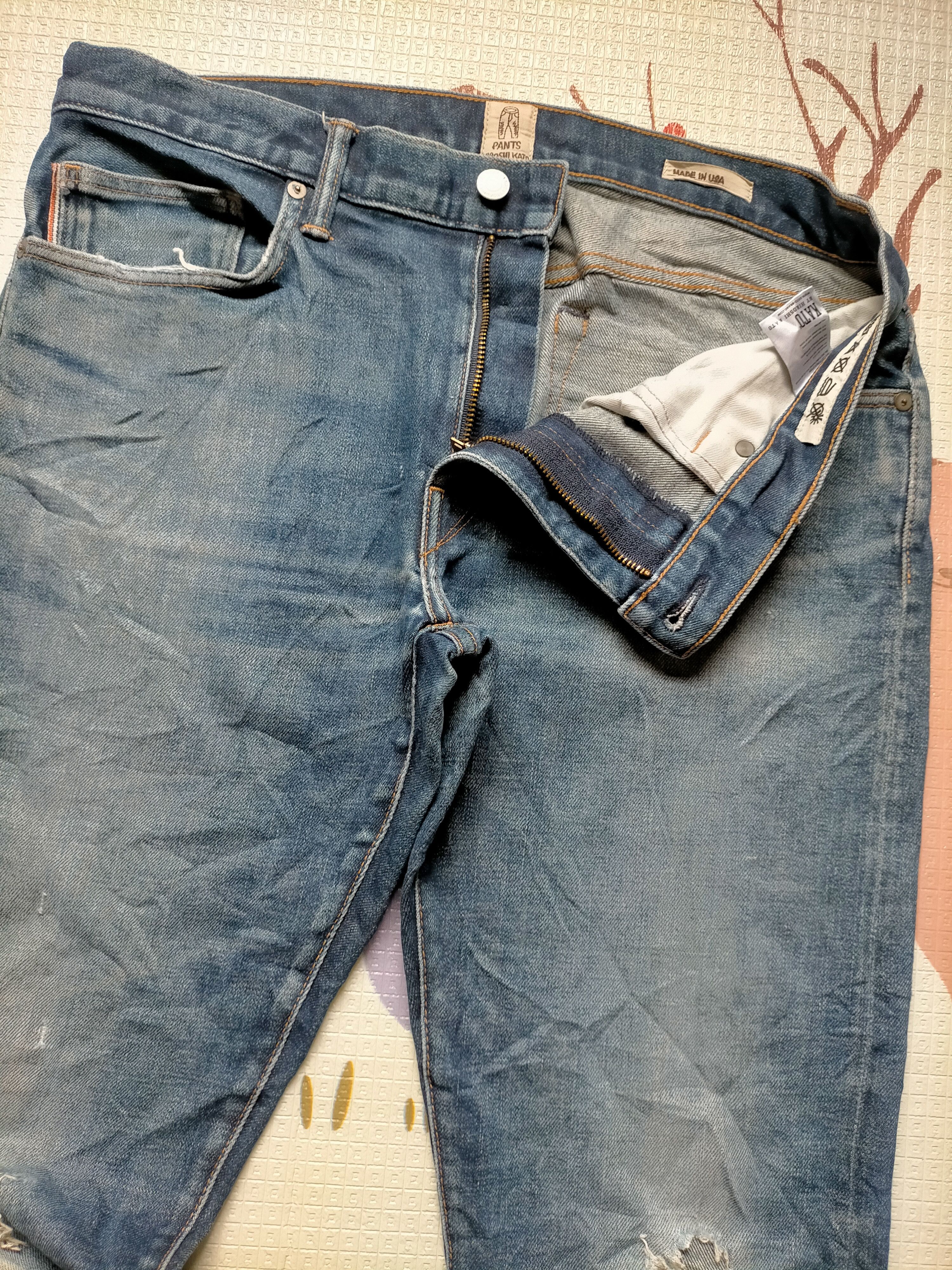 Hiroshi Kato Hiroshi Kato Denim Selvedge Slim Stretch Jeans Size US 34 / EU 50 - 7 Thumbnail
