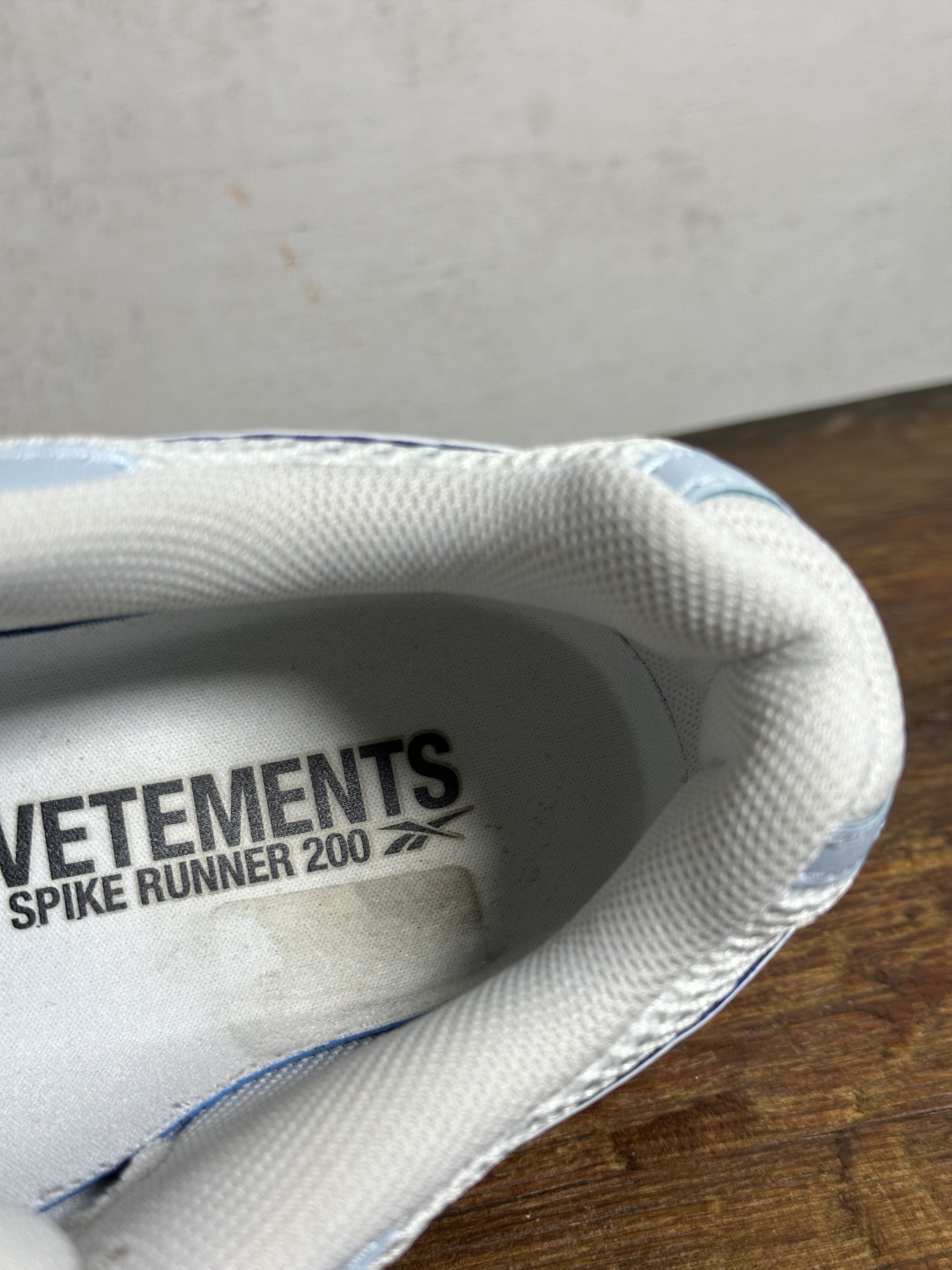 Reebok × Vetements RARE Vetements x Reebok Spike Runner 200 Storm Glow Size US 7.5 / EU 40-41 - 8 Thumbnail
