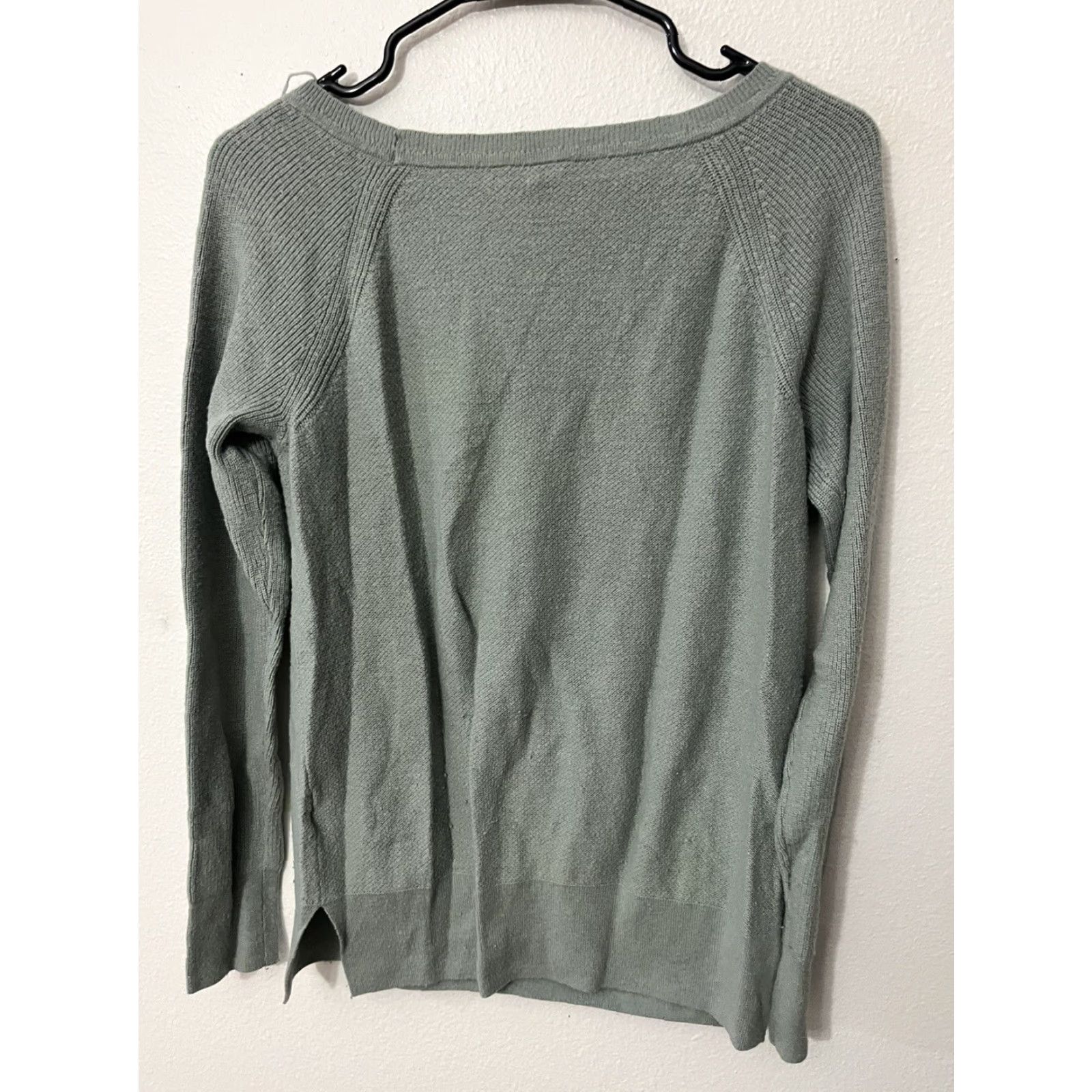 Gap GAP Womens Crew Neck Pullover Knitted Sweater Long Sleeves Small Avocado Green Size S / US 4 / IT 40 - 2 Thumbnail
