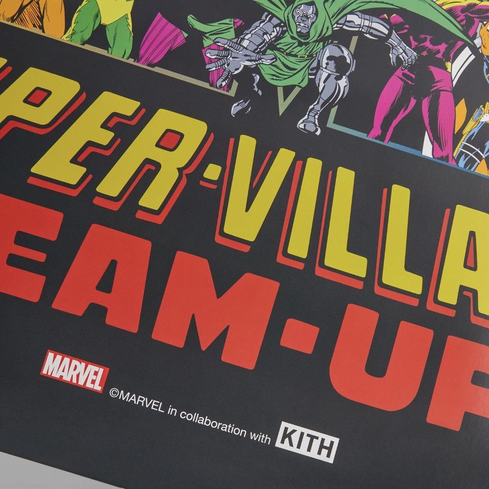 Kith × Marvel Comics Kith Marvel supervillains poster brand new in hand Size ONE SIZE - 3 Thumbnail