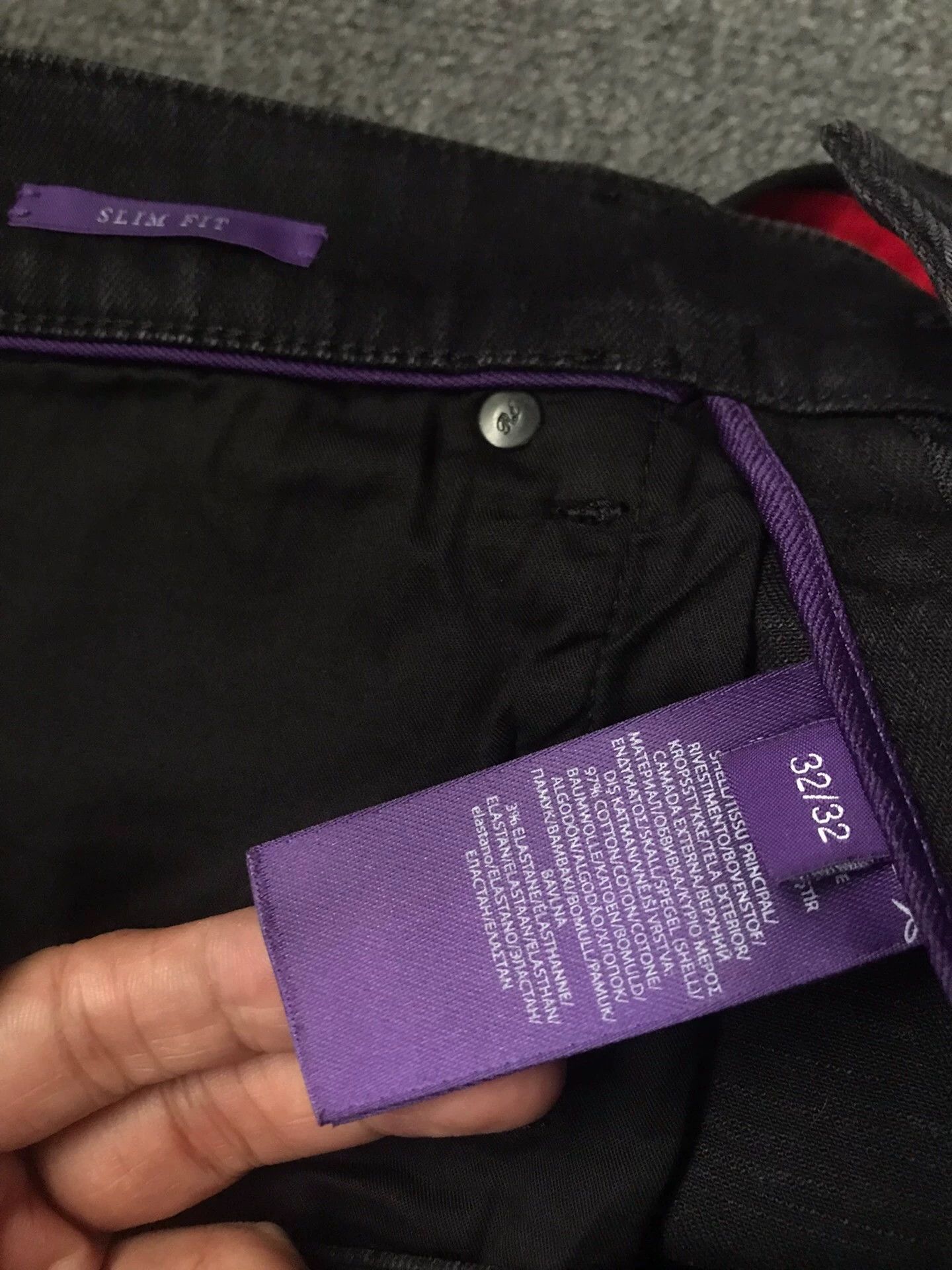 Polo Ralph Lauren RL Purple Label Italian Cotton Coated Stretch Straight 32 Size US 32 / EU 48 - 5 Thumbnail