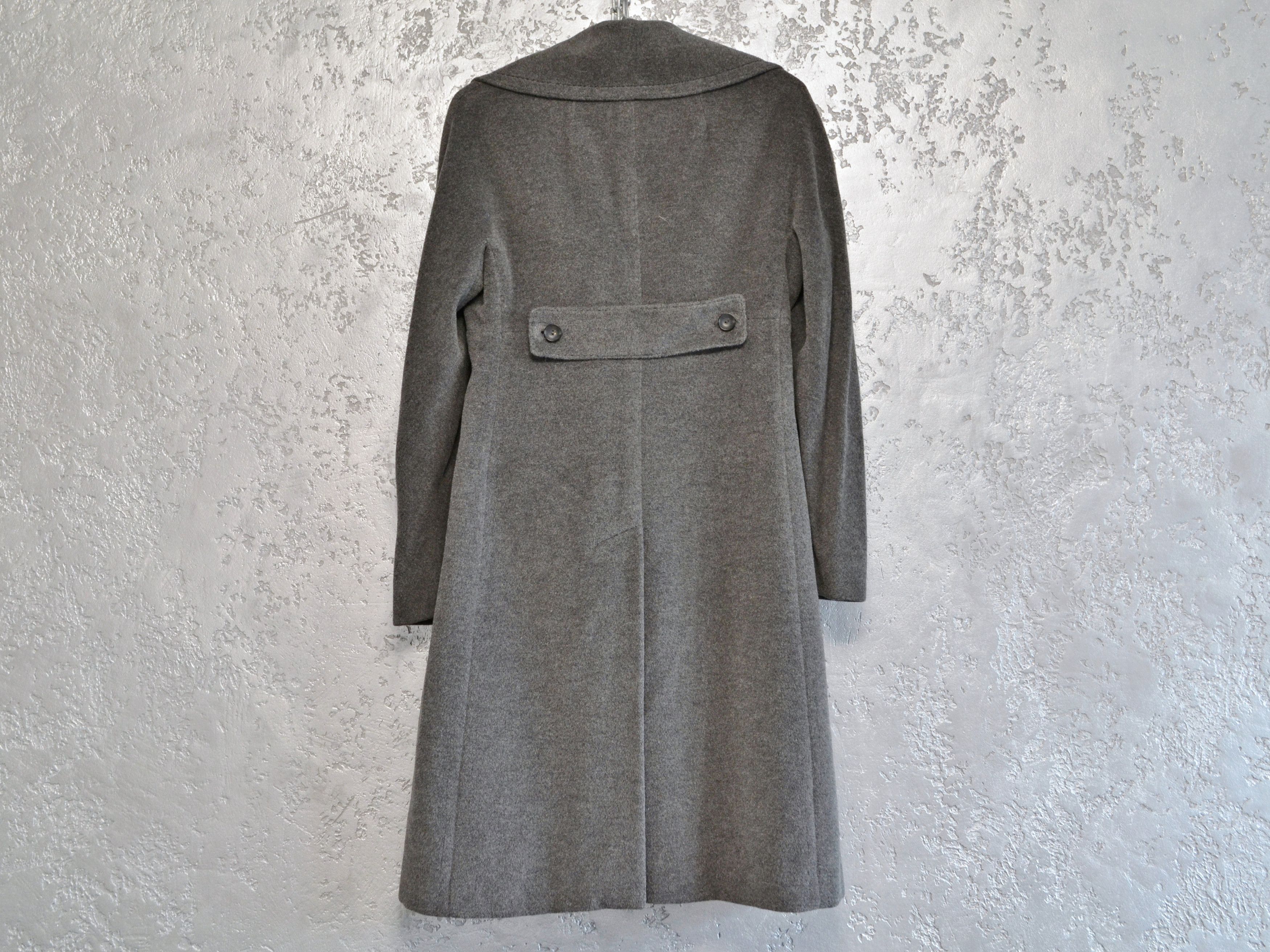 Max Mara Max Mara Women’s Wool Angora Long Coat Gray Size S / US 4 / IT 40 - 4 Thumbnail