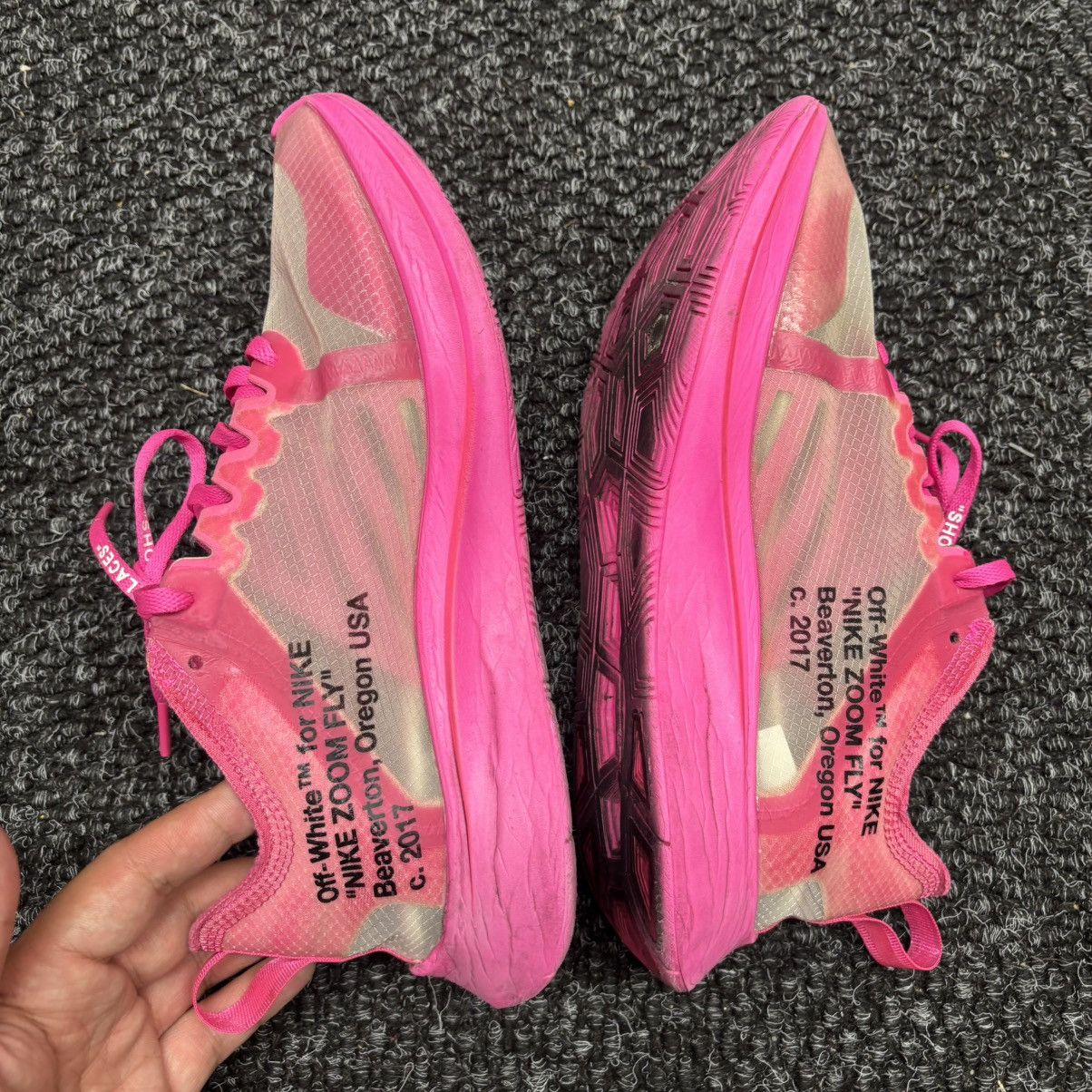 Nike Off-White x Zoom Fly SP 'Tulip Pink' Running Shoes