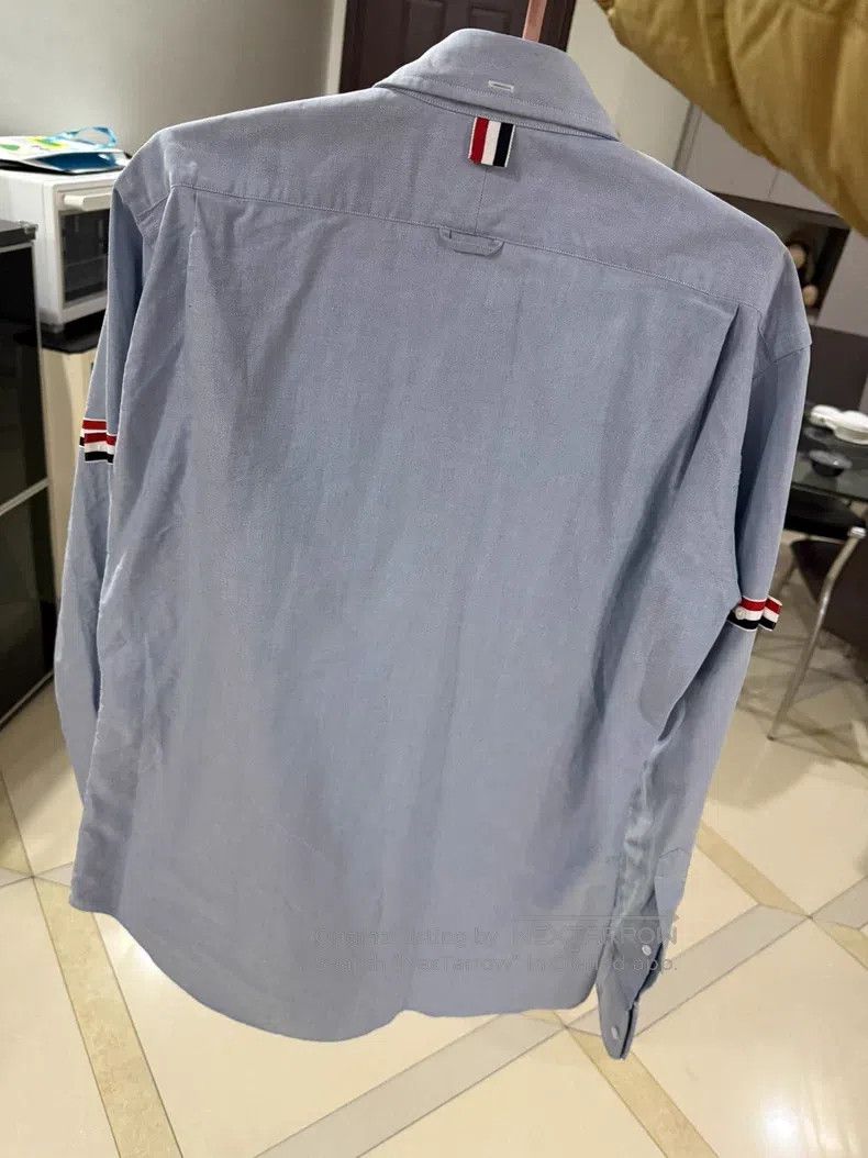 Thom Browne Thom Browne Classic Oxford Cloth Simple Cotton Long Sleeve Size US XL / EU 56 / 4 - 3 Thumbnail