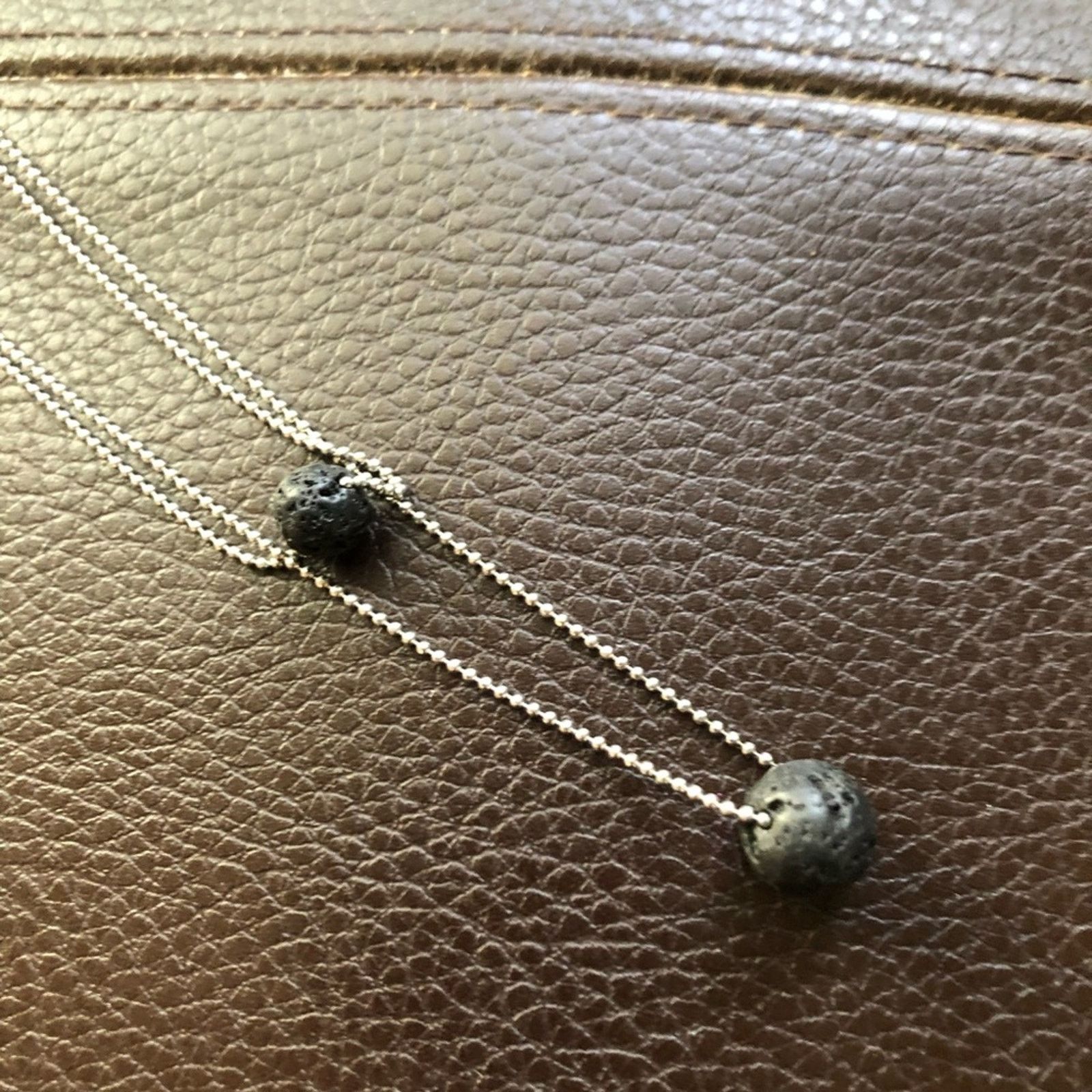 Jewelry Double strand layered black charcoal bead accent necklace Size ONE SIZE - 5 Thumbnail
