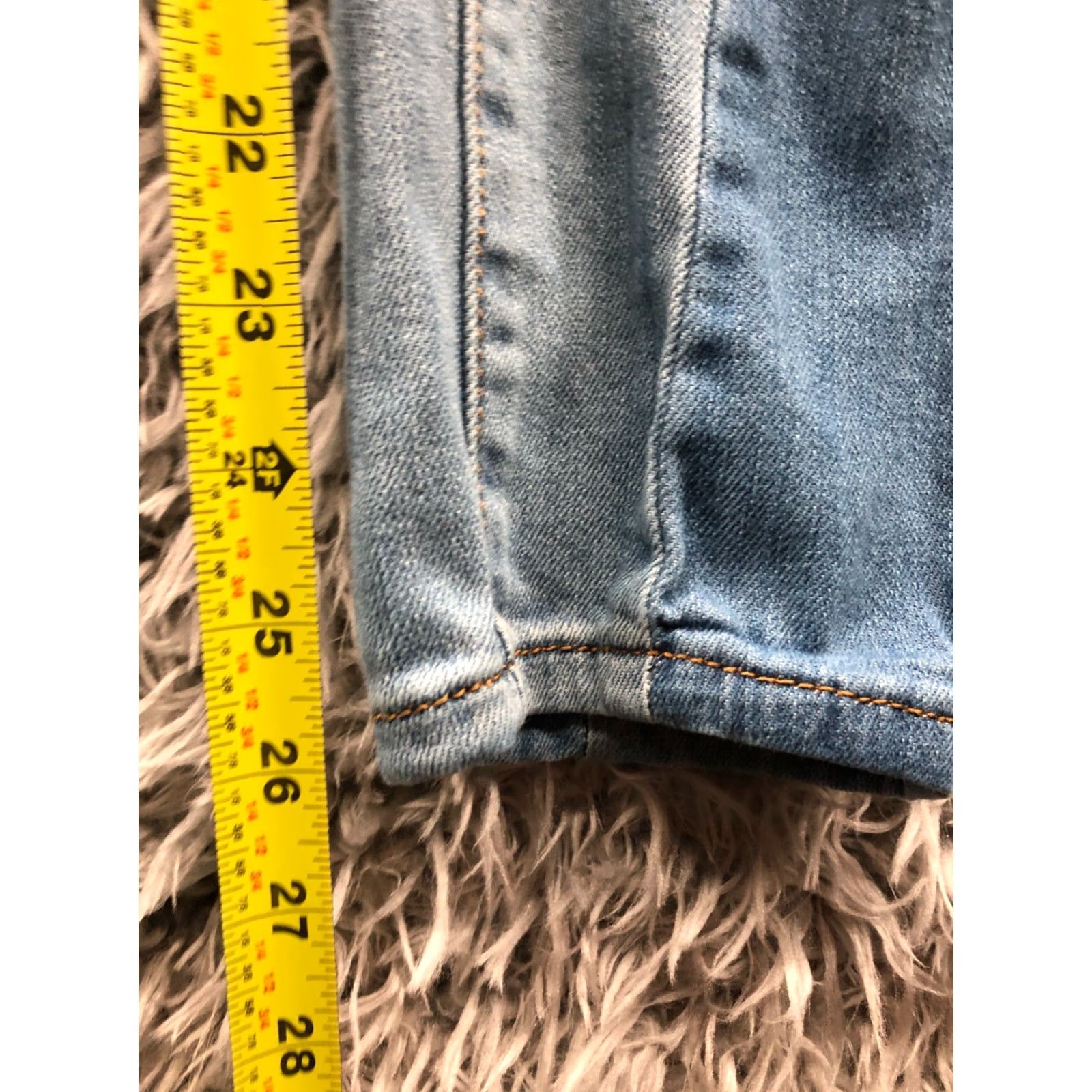 Toy Machine Machine Skinny Jeans Juniors Size 9 Medium Wash Blue 2 Tone Size 30" / US 8 / IT 44 - 3 Thumbnail