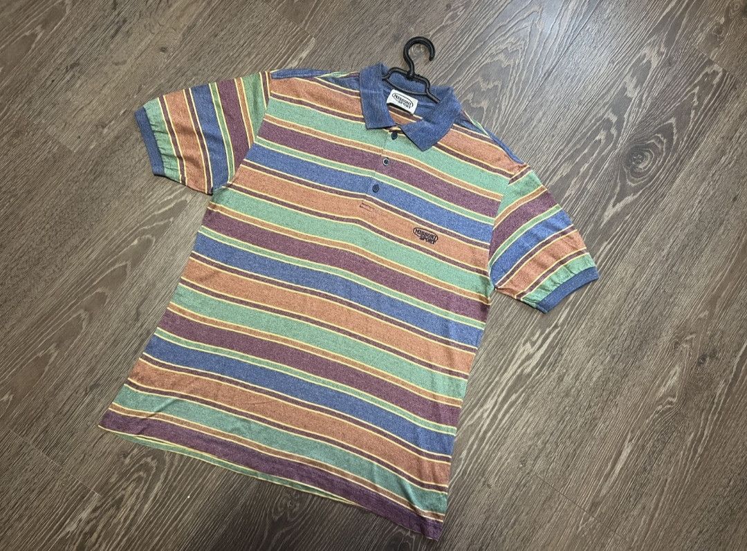 Missoni Vintage Missoni Sport Stripe Polo t-shirt Size US M / EU 48-50 / 2 - 2 Thumbnail