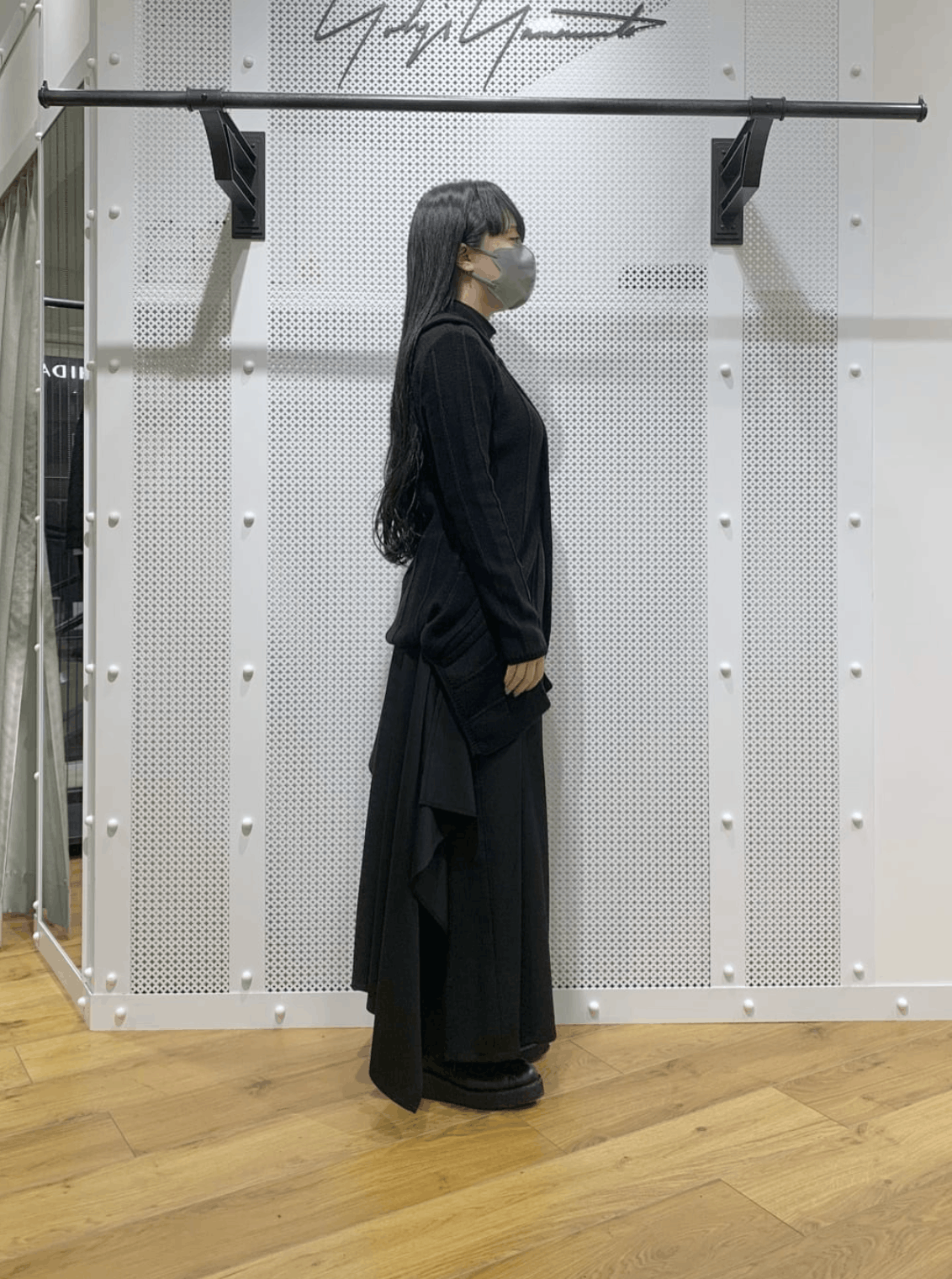Yohji Yamamoto Yohji Yamamoto Femme - WOOL BACKSIDE WRAP S PANTS Size 40" / US 18 - 6 Thumbnail