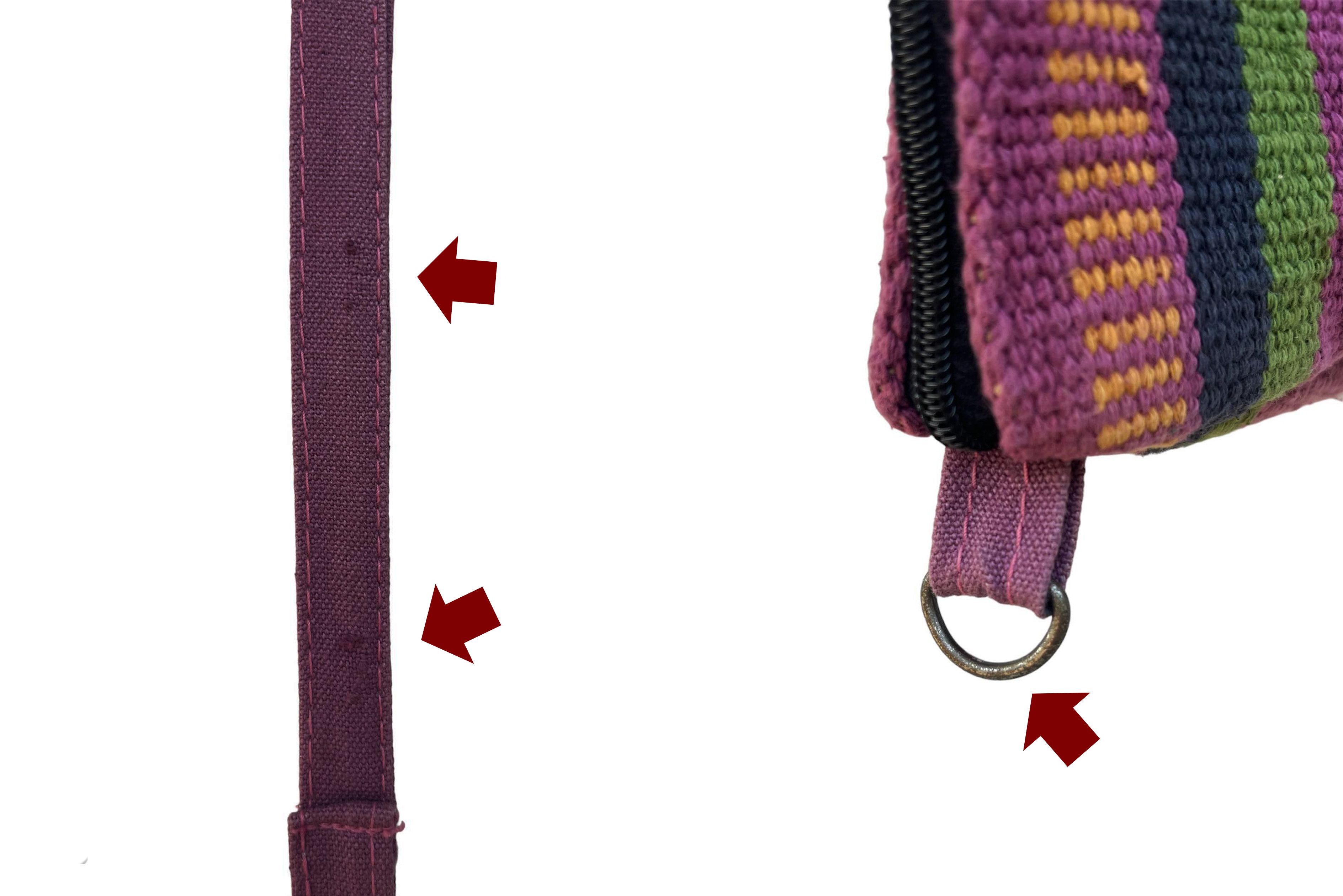 Vintage Small size Hand Loom Crossbody Bag, native American style Size ONE SIZE - 9 Thumbnail