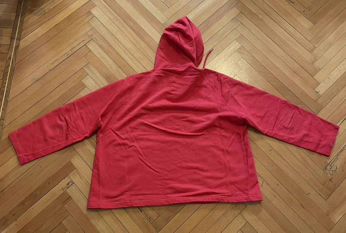 Balenciaga Balenciaga Red Boxy Cropped Hoodie Size US XXL / EU 58 / 5 - 7 Thumbnail