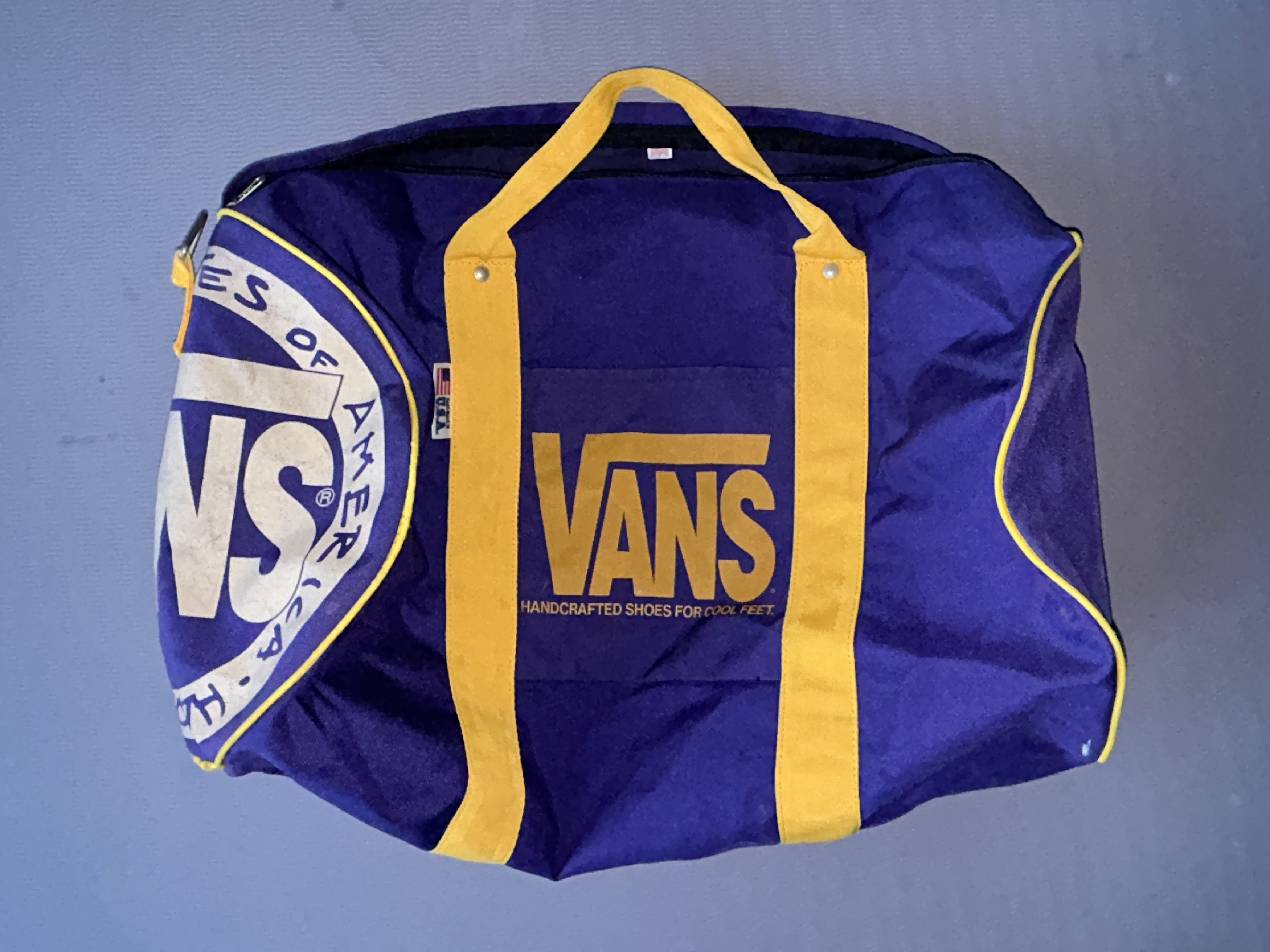 Vans Vans Duffle Bag 1990 Purple and Yellow Rare Colourway Size ONE SIZE - 3 Thumbnail