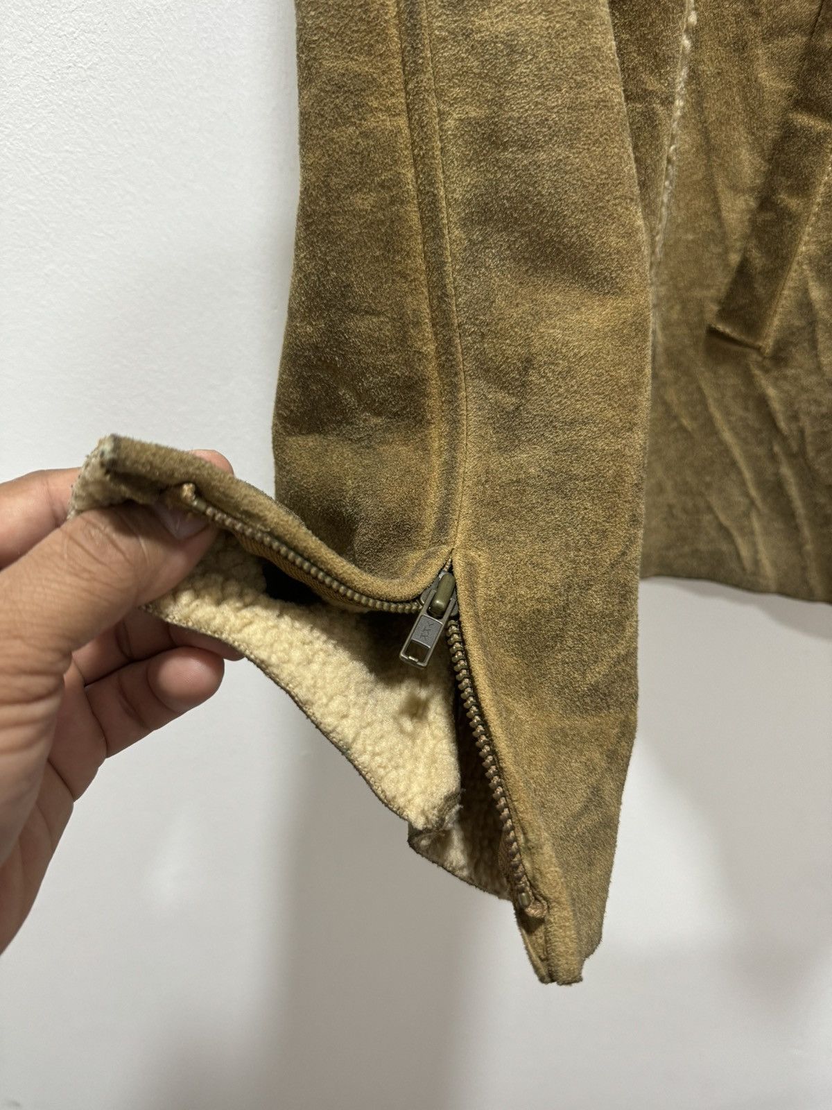 VINTAGE GAP SHERPA SHEARLING GENUINE LEATHER JACKET