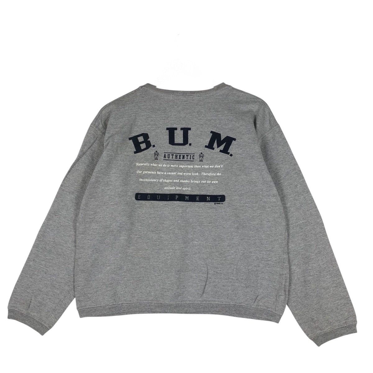 B.U.M Equipment Vintage 1992 B.U.M. Equipment Sweatshirt Size US L / EU 52-54 / 3 - 5 Thumbnail
