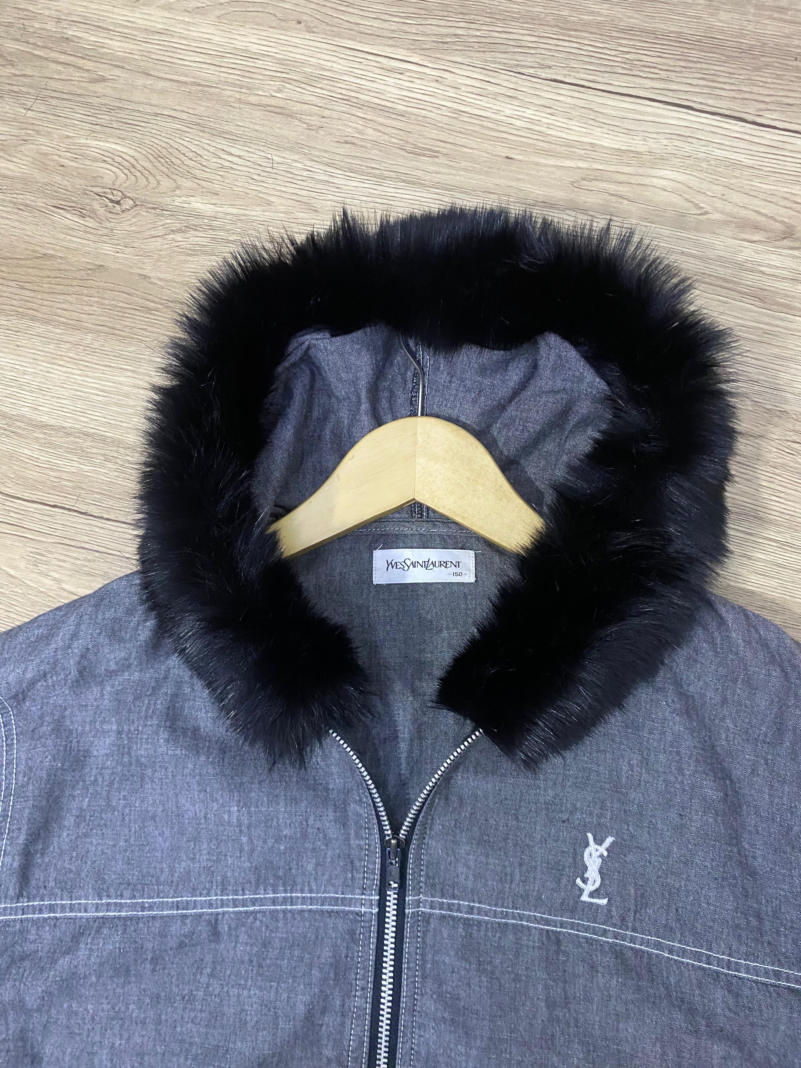 Yves Saint Laurent Yves Saint Laurent Fur Zipper Hoodie LGB Style Size US M / EU 48-50 / 2 - 6 Thumbnail
