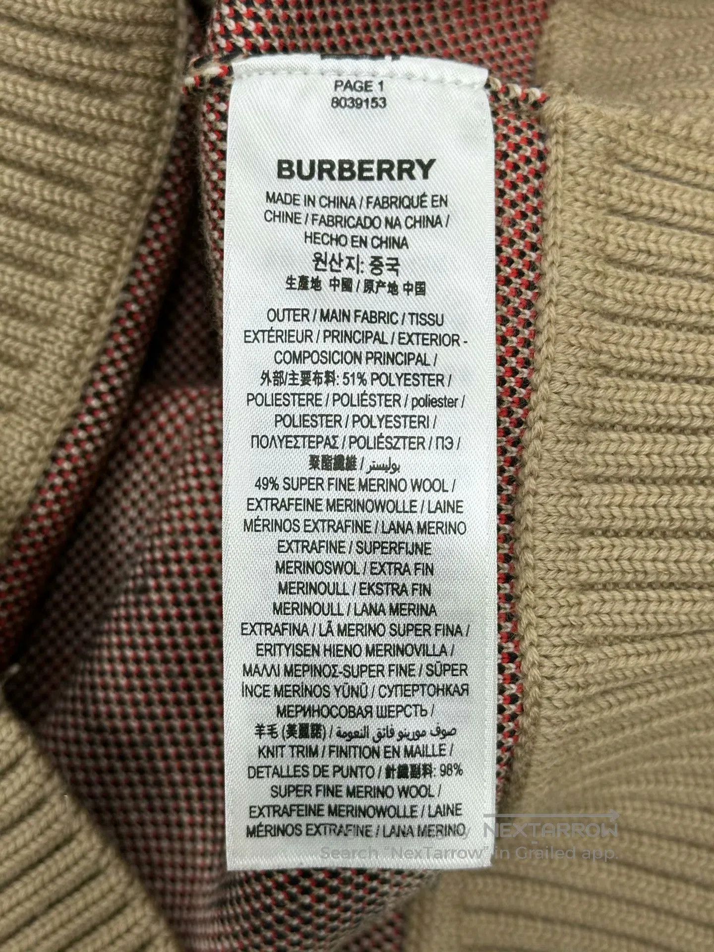 Burberry Burberry Khaki Classic Plaid Knit Cardigan Jacket| Size XXS / US 00 / IT 34 - 5 Thumbnail