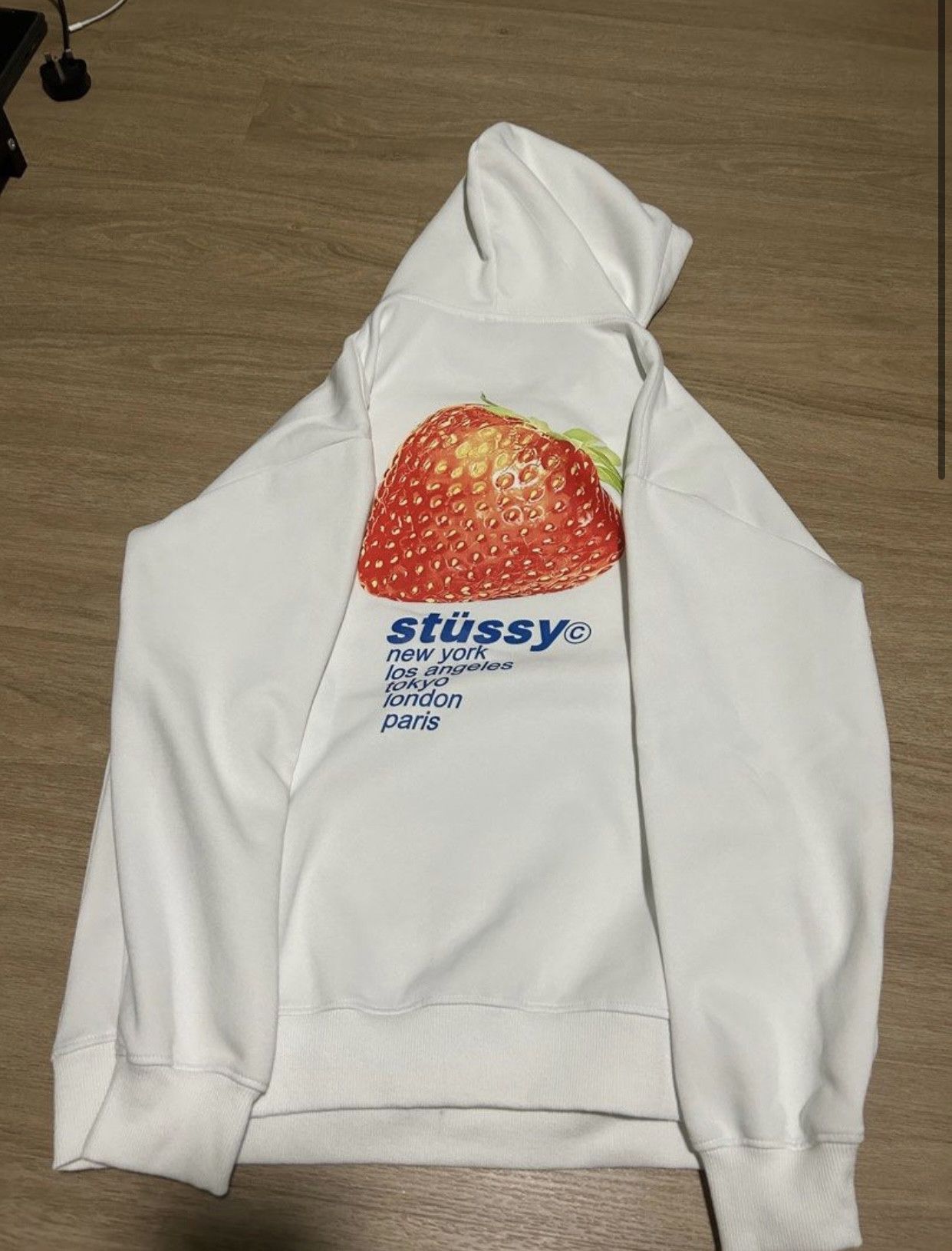 Stussy stussy strawberry hoodie Grailed