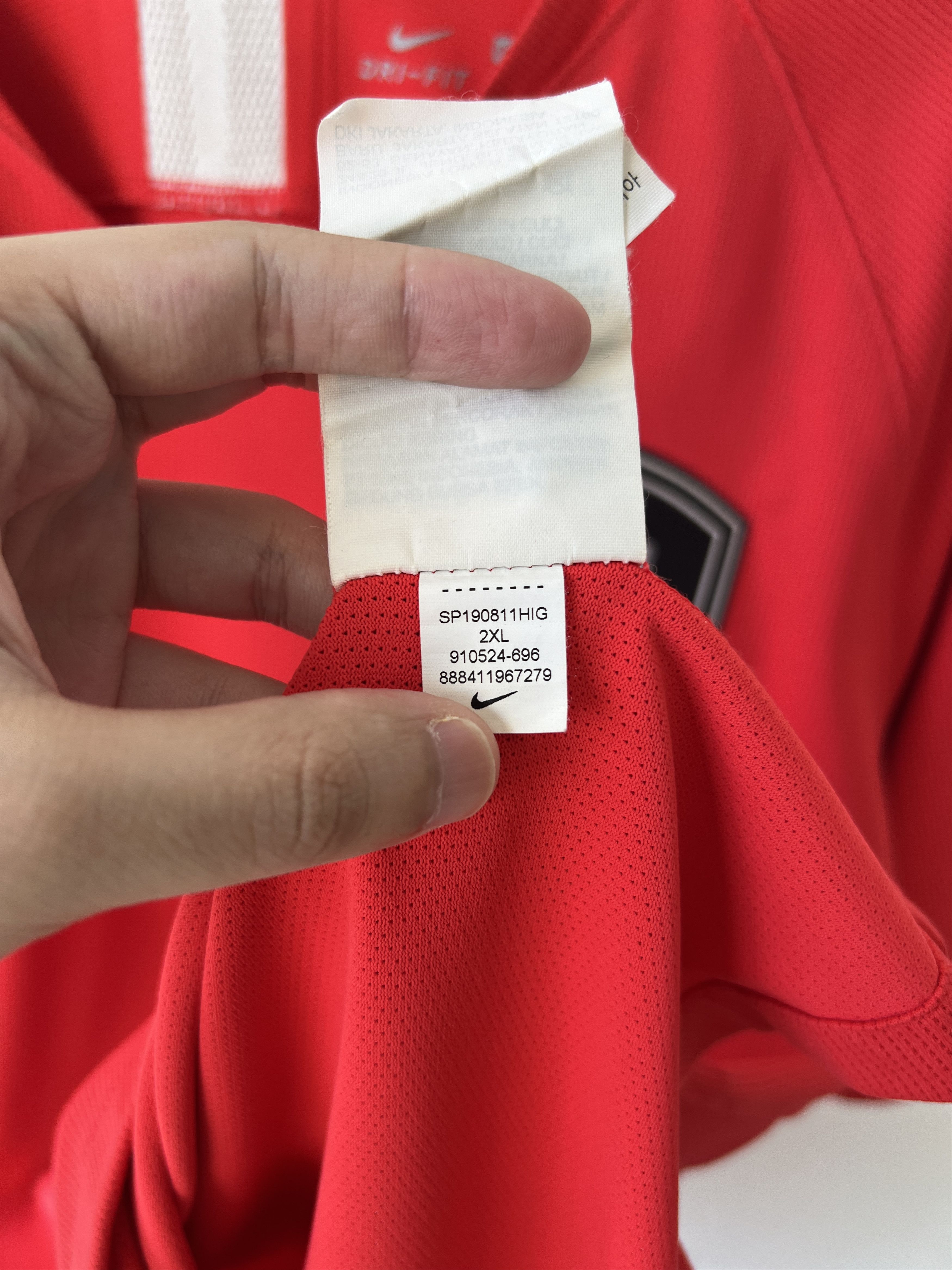 Nike (XL fits L) South Korea 2018-20 Home Player Version Kit Son Size US XL / EU 56 / 4 - 4 Thumbnail