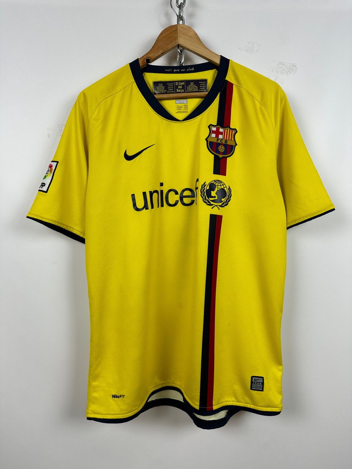 Nike 2008/09 Nike FC Barcelona Vintage Soccer Jersey Size US L / EU 52-54 / 3 - 1 Thumbnail