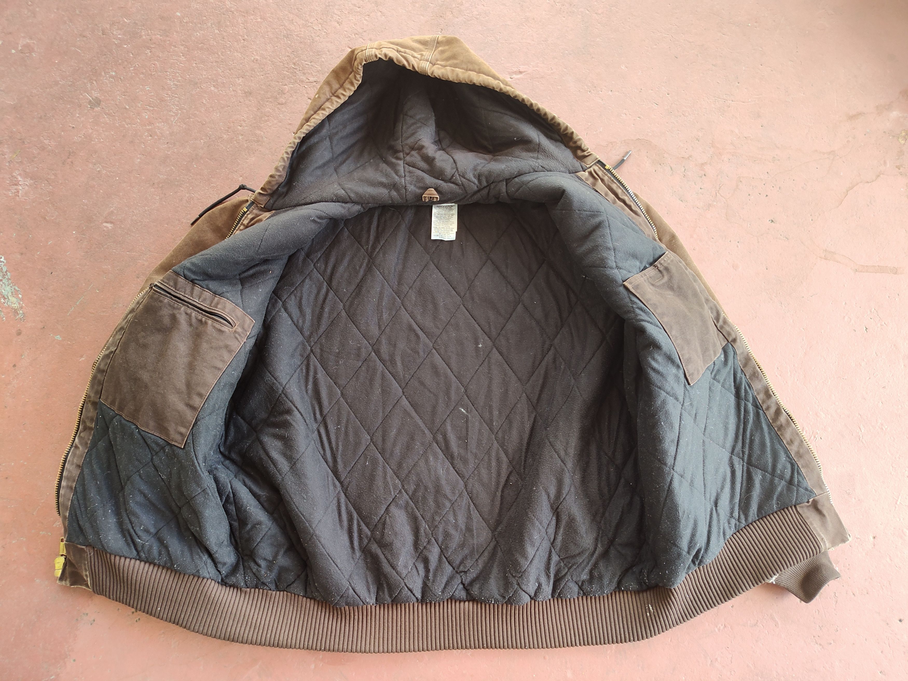 Carhartt Carhartt J130 DKB XL Tall vtg Jacket Faded Brown Quilt Size US XL / EU 56 / 4 - 4 Thumbnail