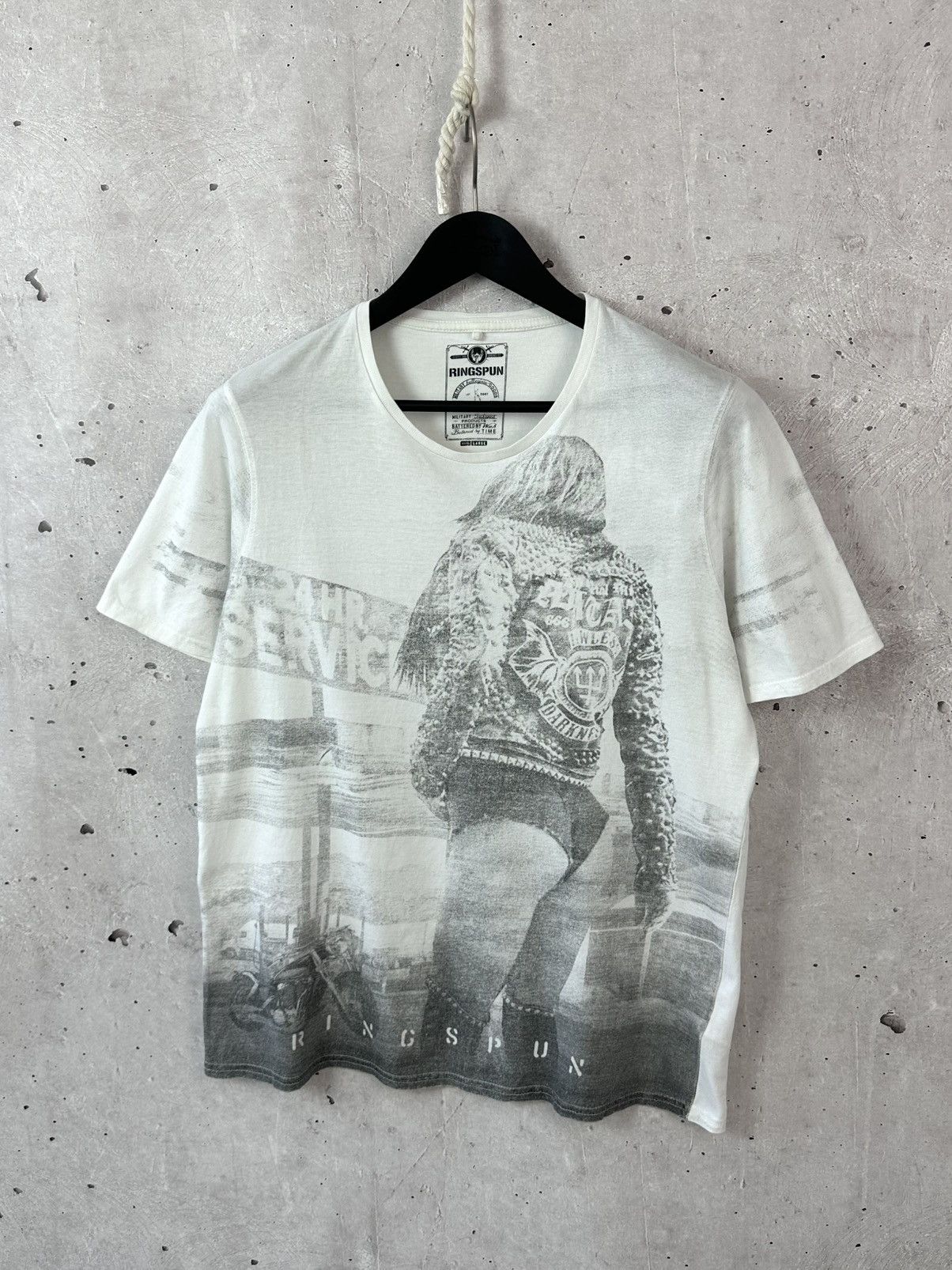 Ringspun Vintage Ringspun Printed White T-shirt Size US L / EU 52-54 / 3 - 1 Thumbnail
