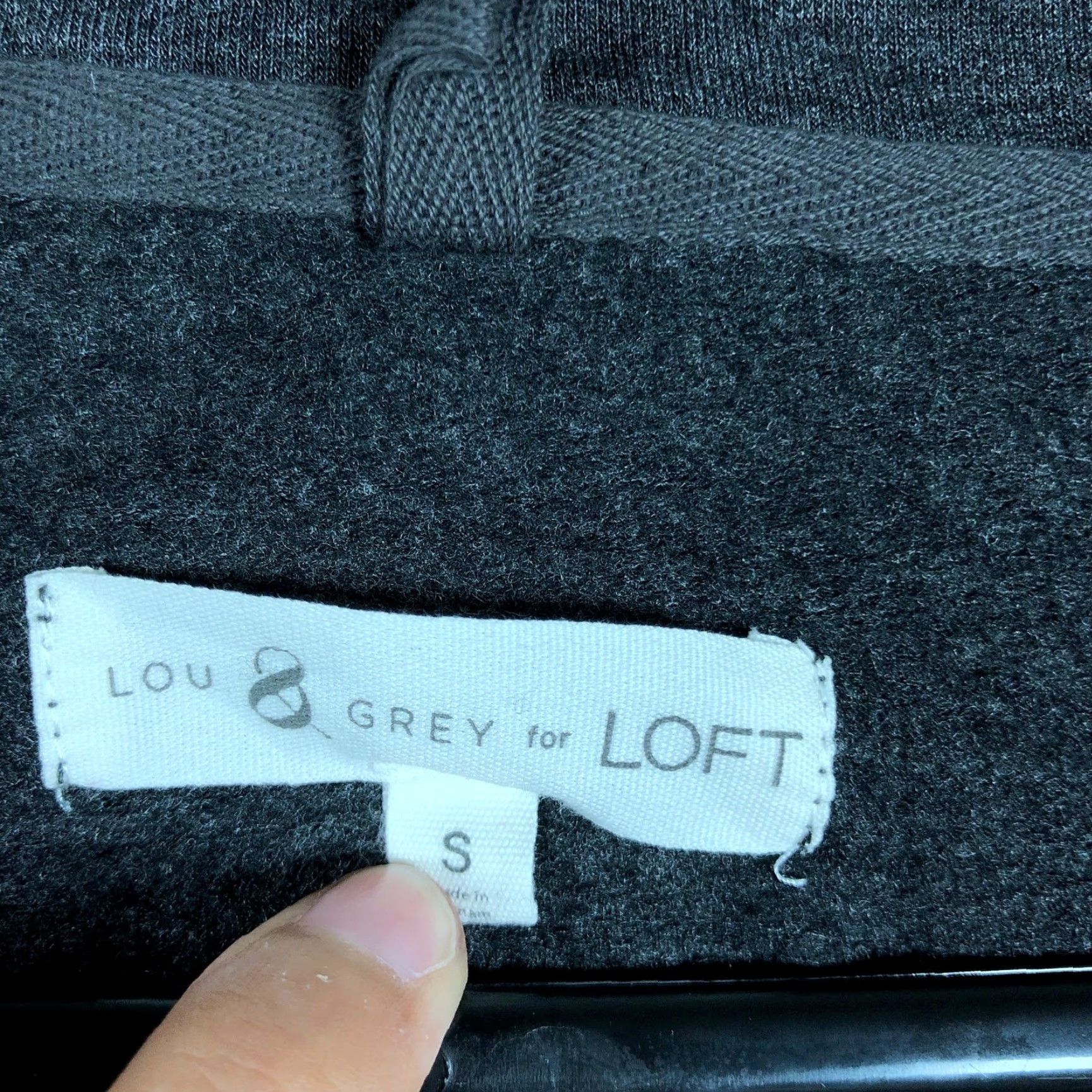 Lou & Grey Lou & Grey of Loft Womens Shirt Charcoal Crew Neck Long Sleeve Soft Stretch S Size S / US 4 / IT 40 - 6 Thumbnail
