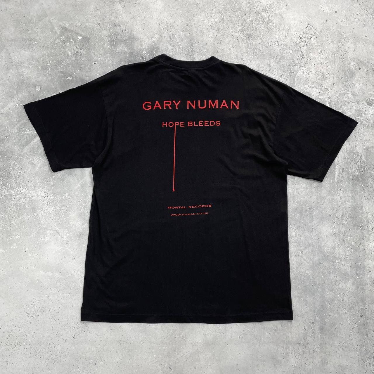 Band Tees × Vintage Vintage 2000s Gary Numan Hope Bleeds Mortal Records T Shirt Size US XL / EU 56 / 4 - 2 Thumbnail