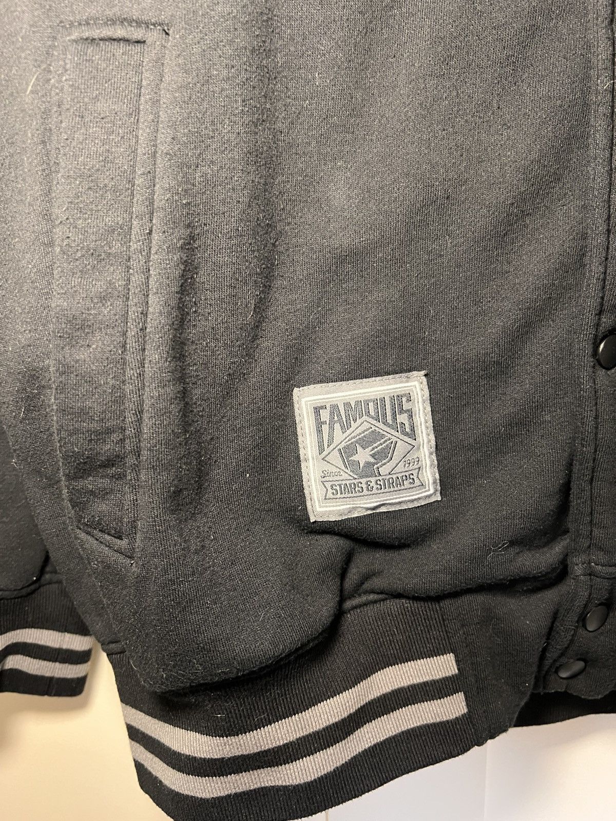 Famous Stars And Straps Vintage Stars and Straps “family” patch cotton bomber jacket Size US XL / EU 56 / 4 - 8 Thumbnail