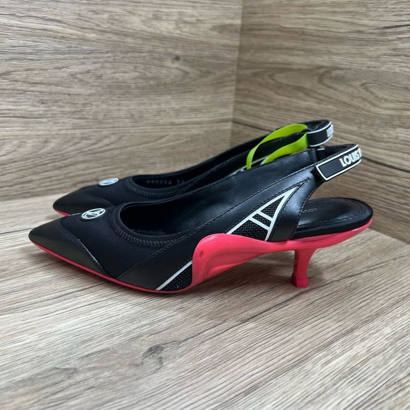 Louis Vuitton Louis Vuitton Archlight High Heels in Black and Pink 0079 Size US 5 / IT 35 - 1 Thumbnail